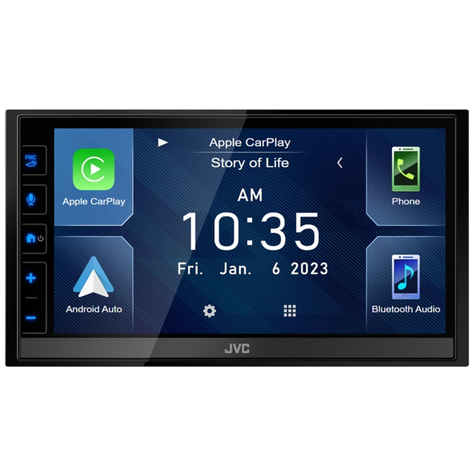 JVC KW-M780BT Double DIN 6.8″ Touchscreen HDMI/USB Bluetooth AM/FM Digital Multimedia Car Stereo Receiver with Satellite Radio Connect Vehicle Tuner Kit