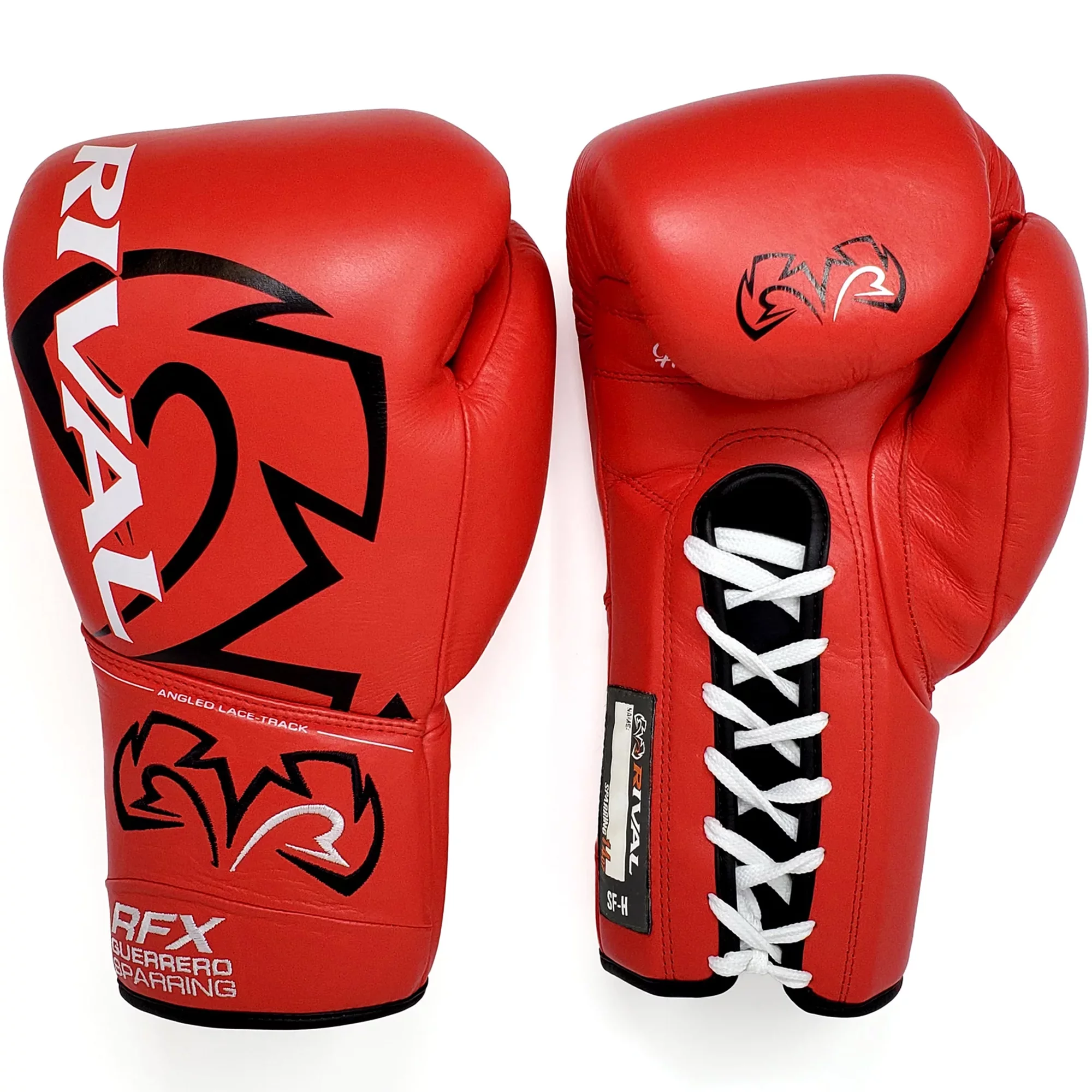 Rival Boxing RFX-Guerrero SF-H Lace-Up Sparring Gloves – 12 oz. – Red