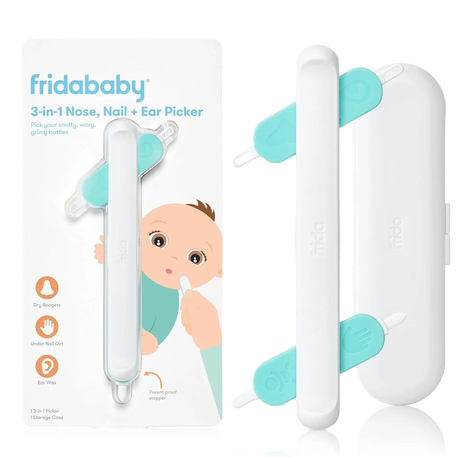 FridaBaby 3-in-1 Nose, Nail + Ear Picker