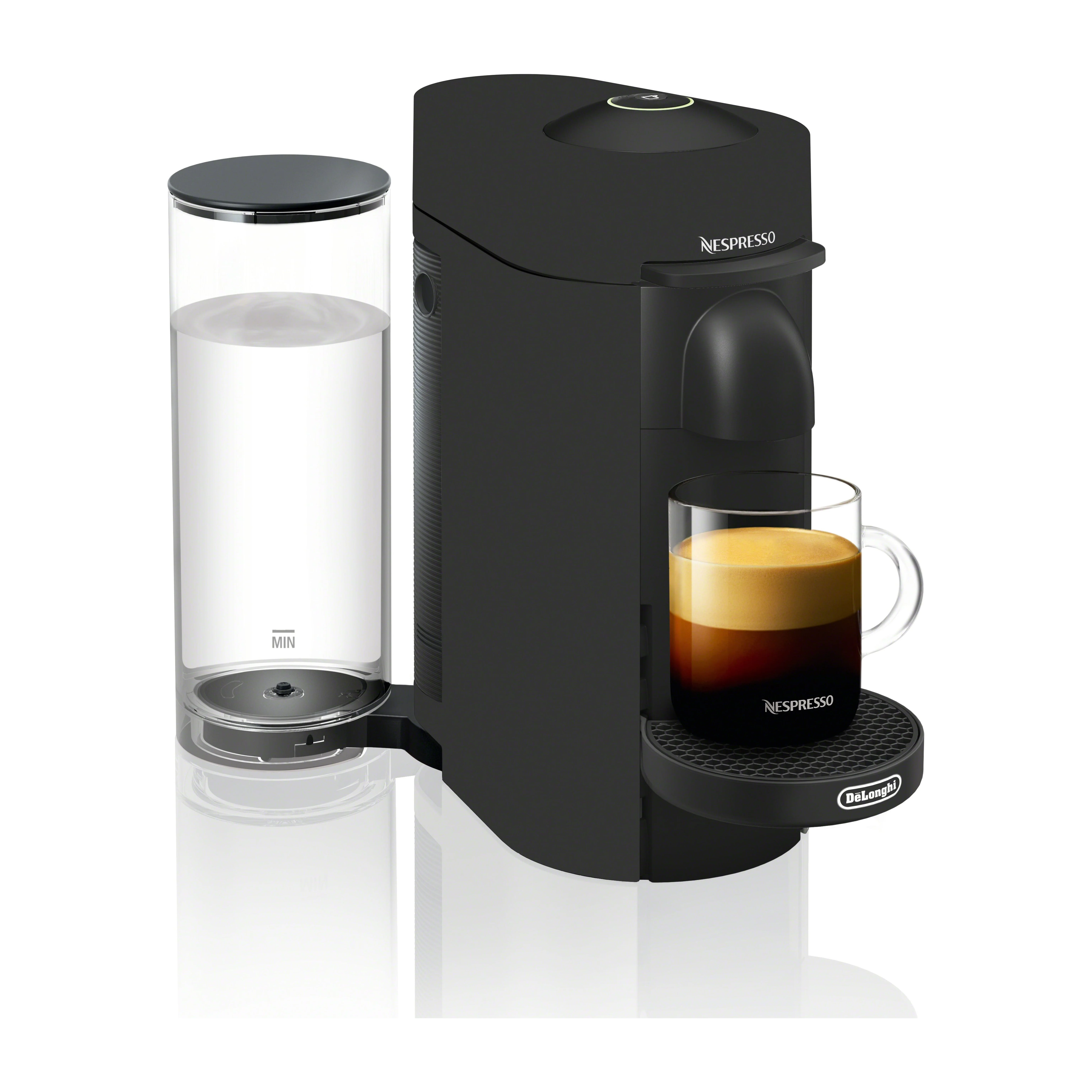 Nespresso VertuoPlus New Coffee and Espresso Machine by De’longhi, Limited Edition, Black Matte