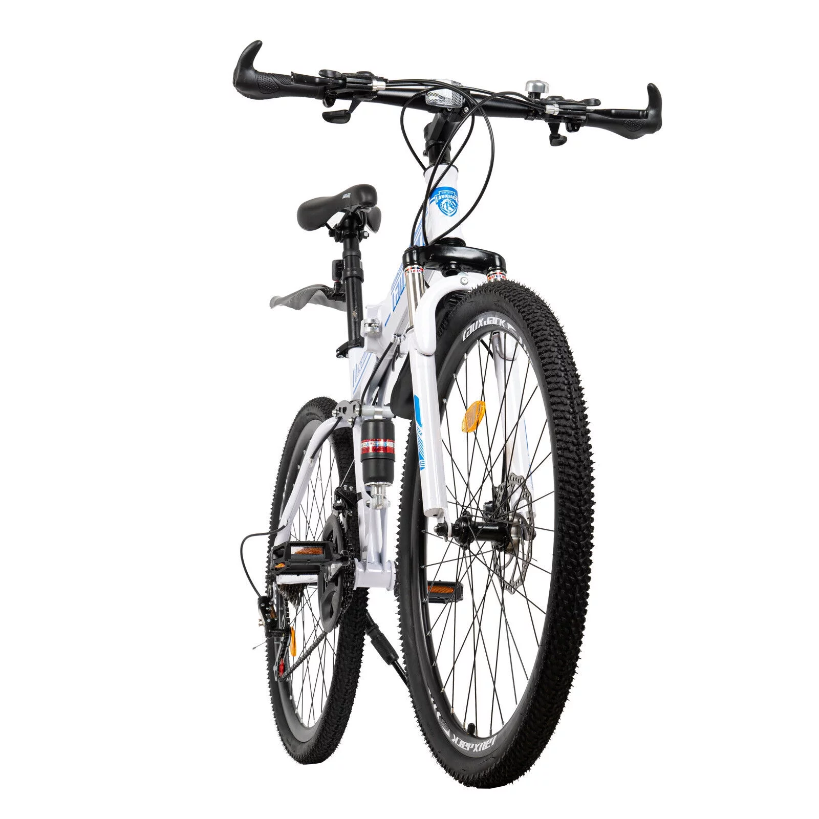 26″ Mountain Bike 21-Speed Folding Men Women Bikes Dual Disc Brake MTB Bicycle