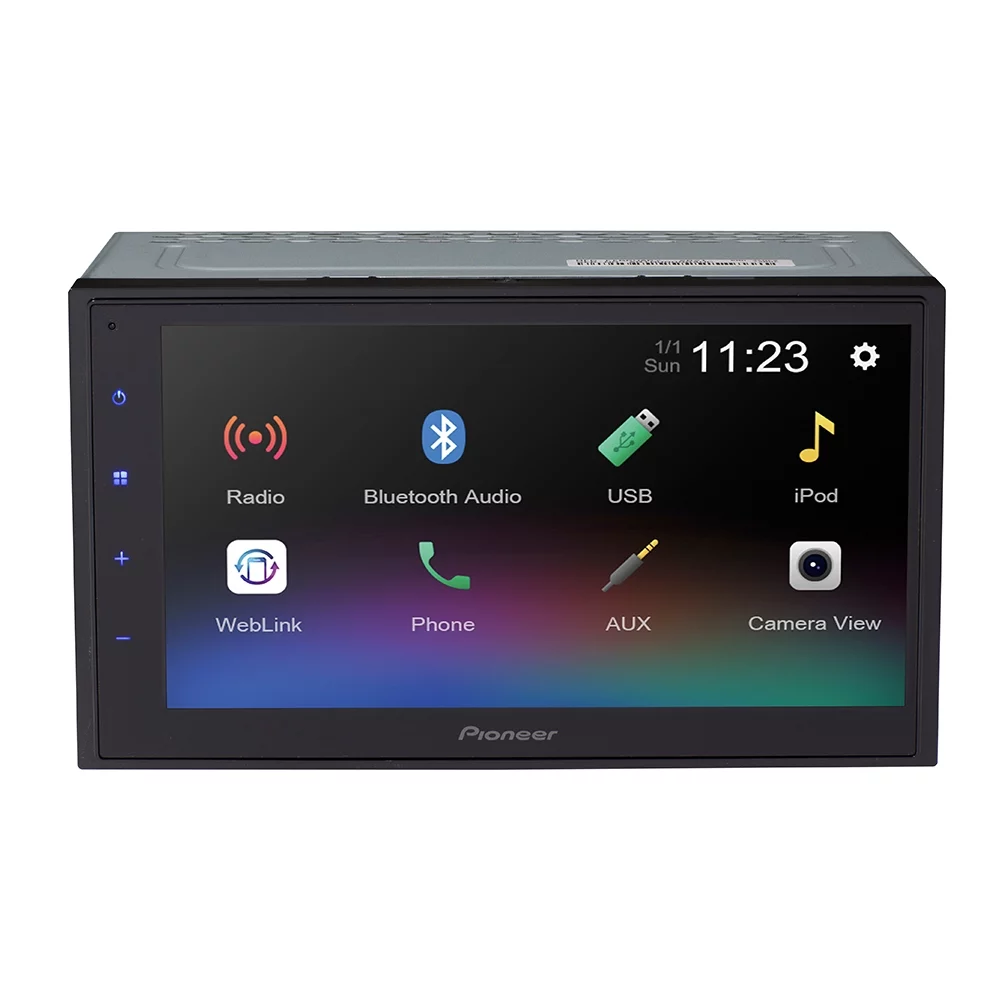 Restored Premium Pioneer DMH-341EX 6.8″ Capacitive Touchscreen Digital Media Receiver (Does Not Play CDs) (Refurbished)