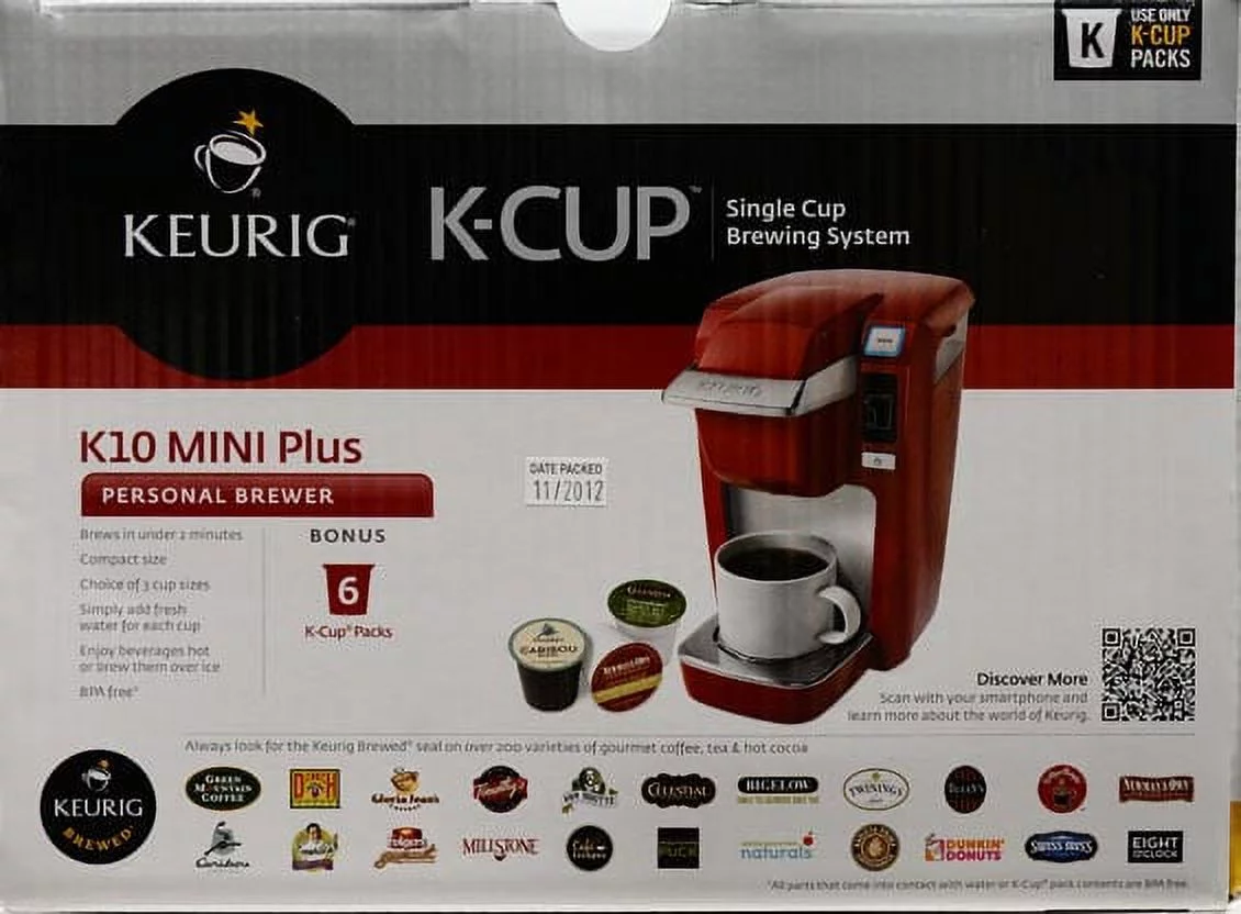 Keurig K-Cup K10 Mini Plus Coffee Maker, 2 Count