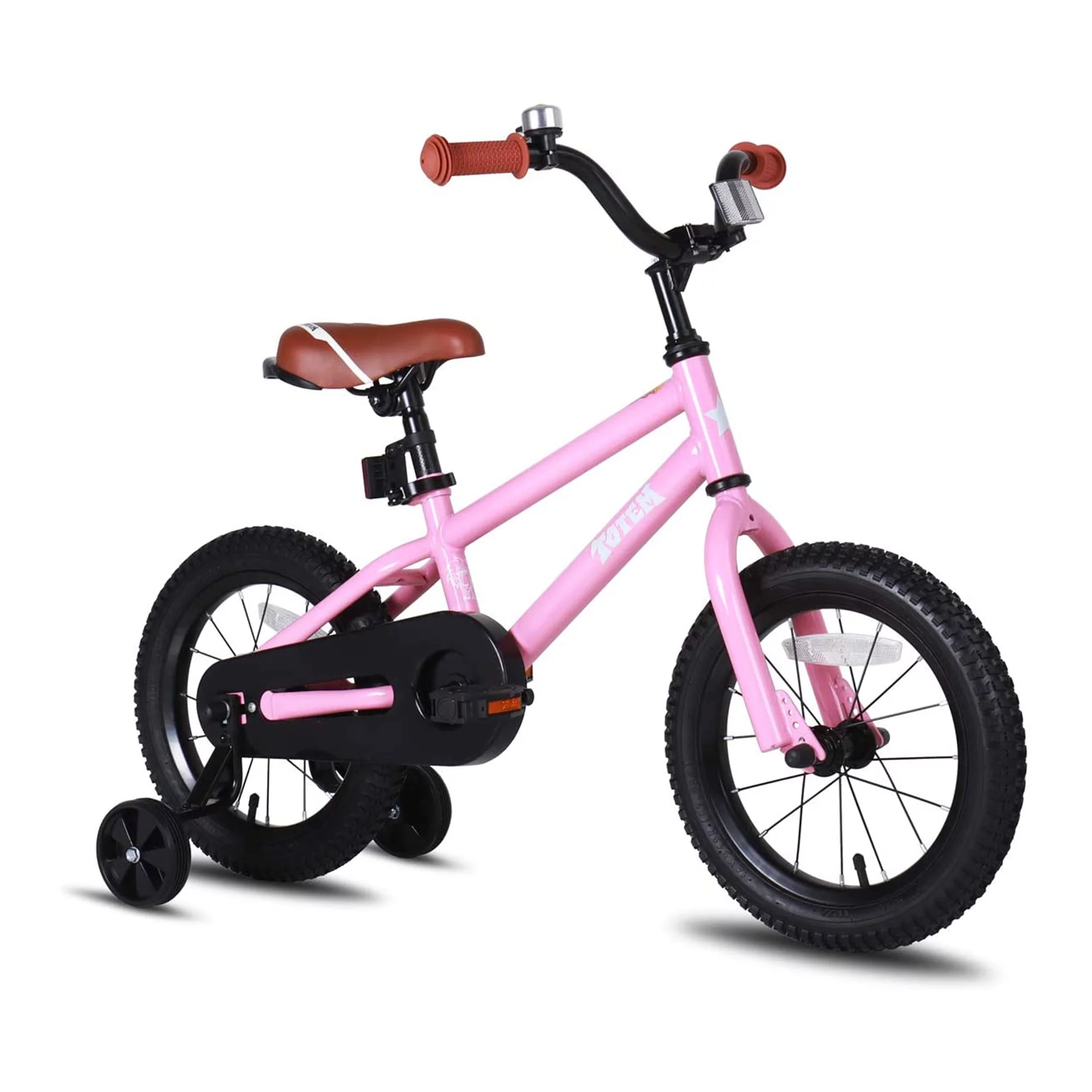 JOYSTAR Totem Series 16-In Kids Bike w/ Training Wheels & Kickstand, Ivory