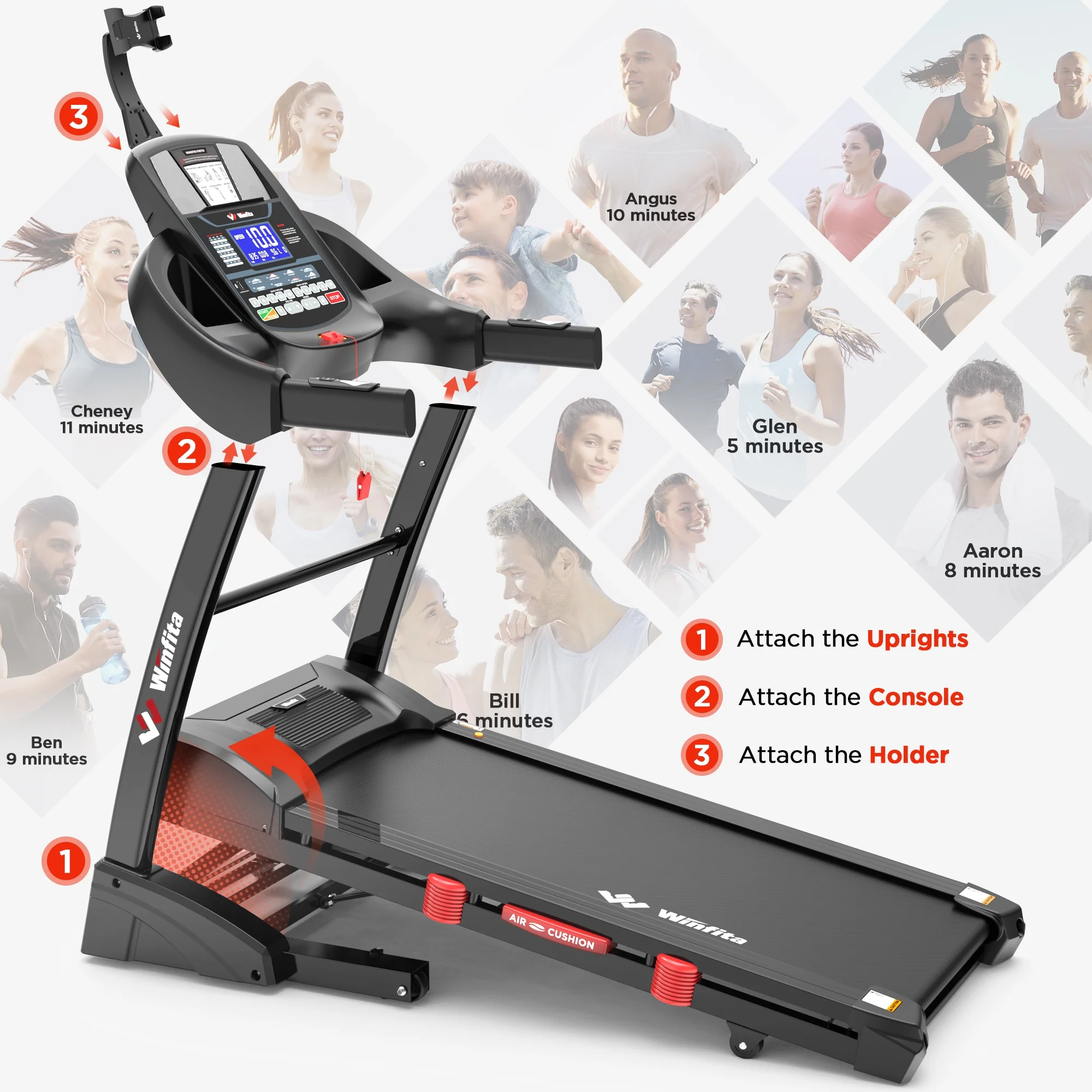 Famistar-T532 4.5 HP Folding Treadmills for Home, Running Machine Home Treadmills