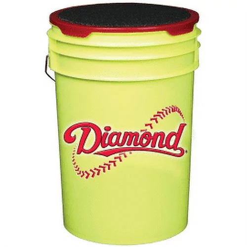 Diamond Empty 6-Gallon Ball Bucket with Padded Lid, Multiple Colors