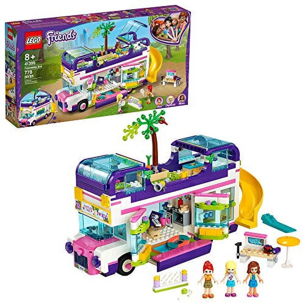 LEGO Friends Friendship Bus 41395 Heartlake City Toy Playset Building Kit Promotes Hours of Creative Play (778 Pieces)