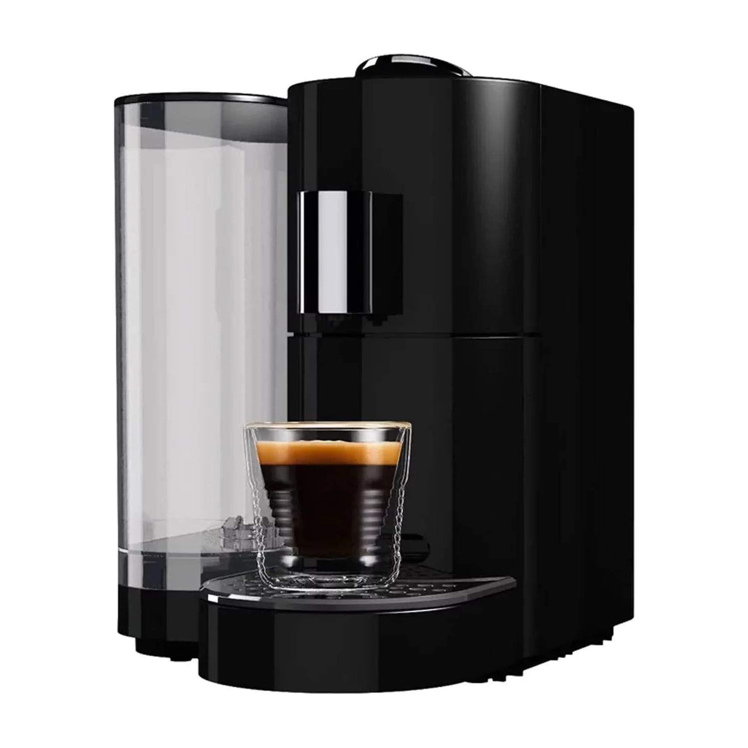 K-fee Twins II Single Serve Coffee and Espresso Machine (Black/Chrome) | Starbucks Verismo* Compatible