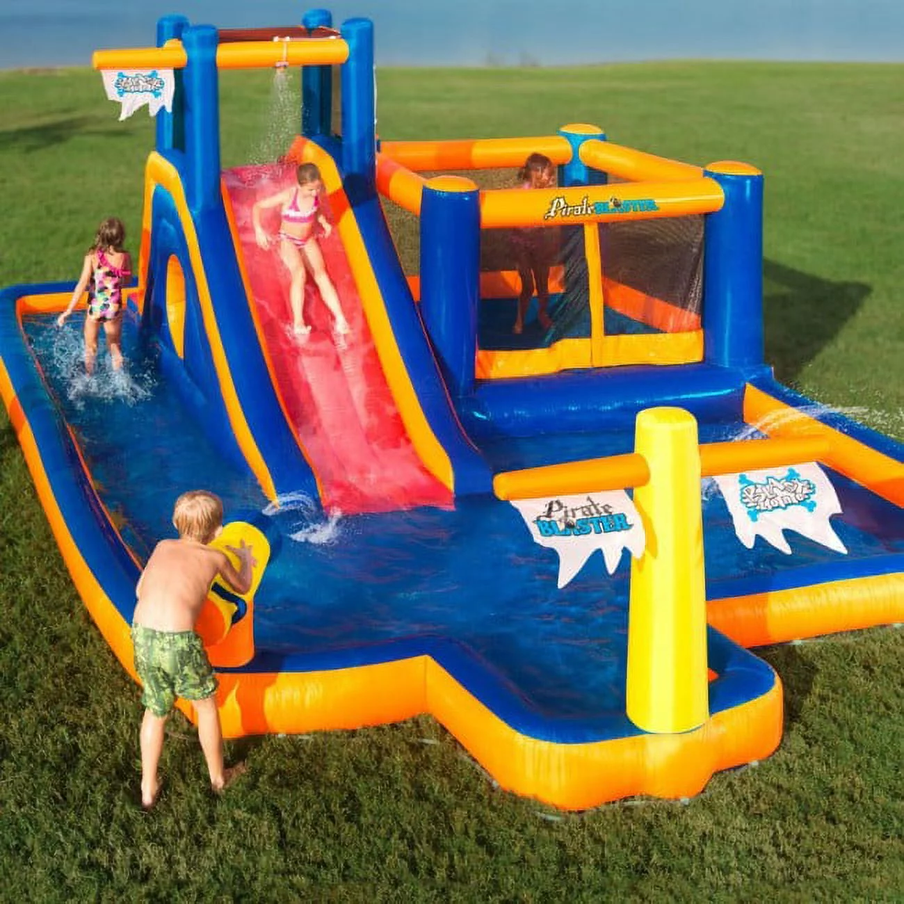 Blast Zone Pirate Blaster 23.5′ Inflatable Water Slide