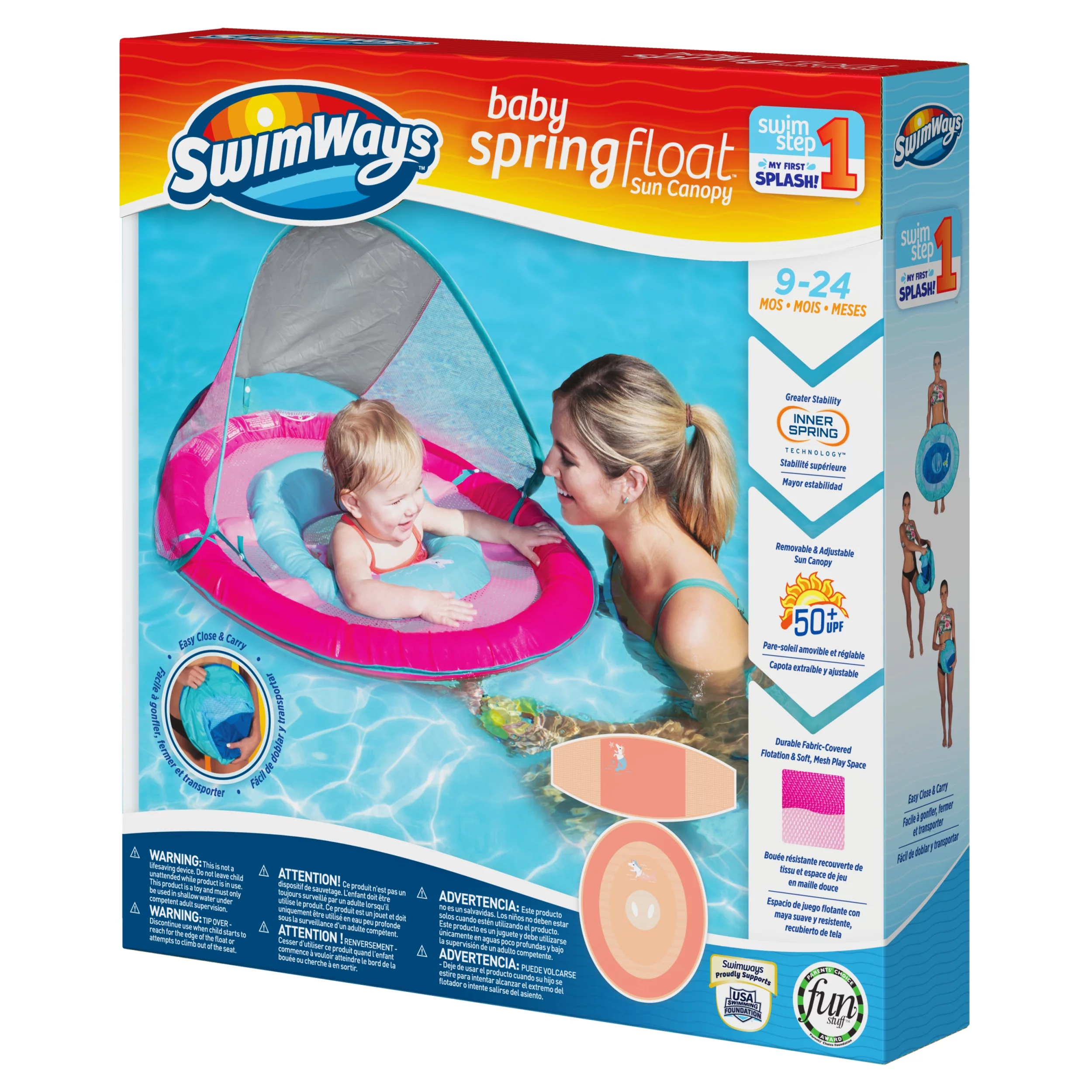 SwimWays Baby Spring Float – Pink Mermaid Unicorn