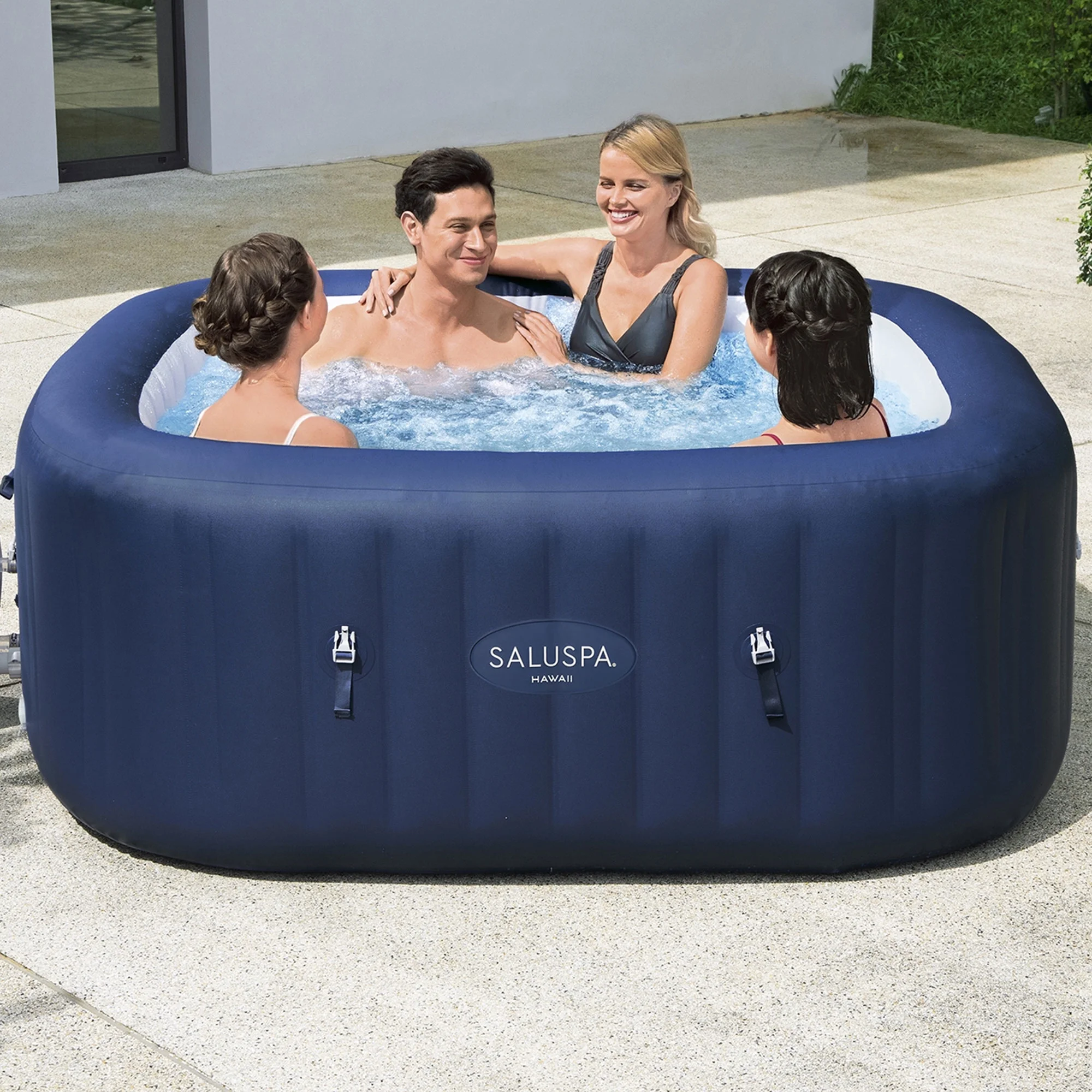 Bestway SaluSpa Hawaii AirJet Inflatable Hot Tub with EnergySense Cover