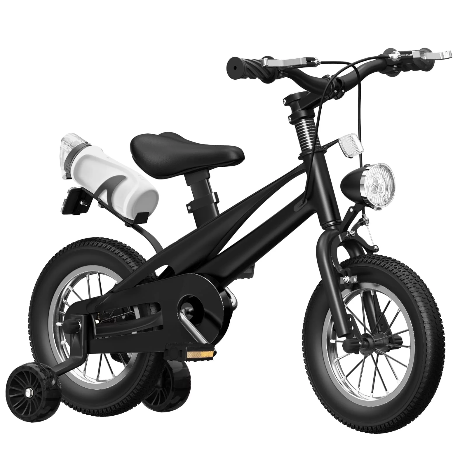 HARPPA 16 inch Kids Bikes for Boys Ages 4-6 with Training Wheels, Black