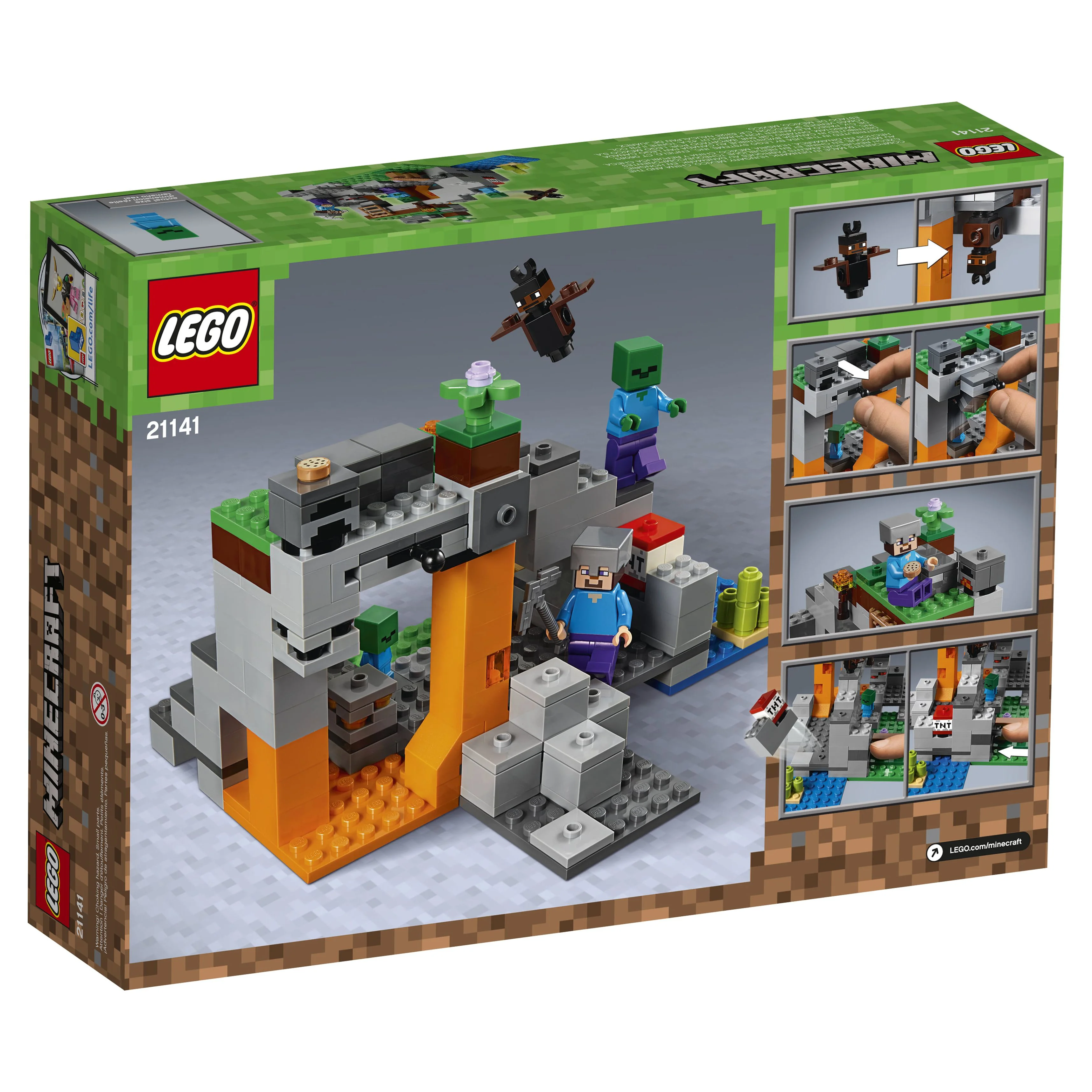 LEGO Minecraft The Zombie Cave 21141 Building Kit for Creative Play