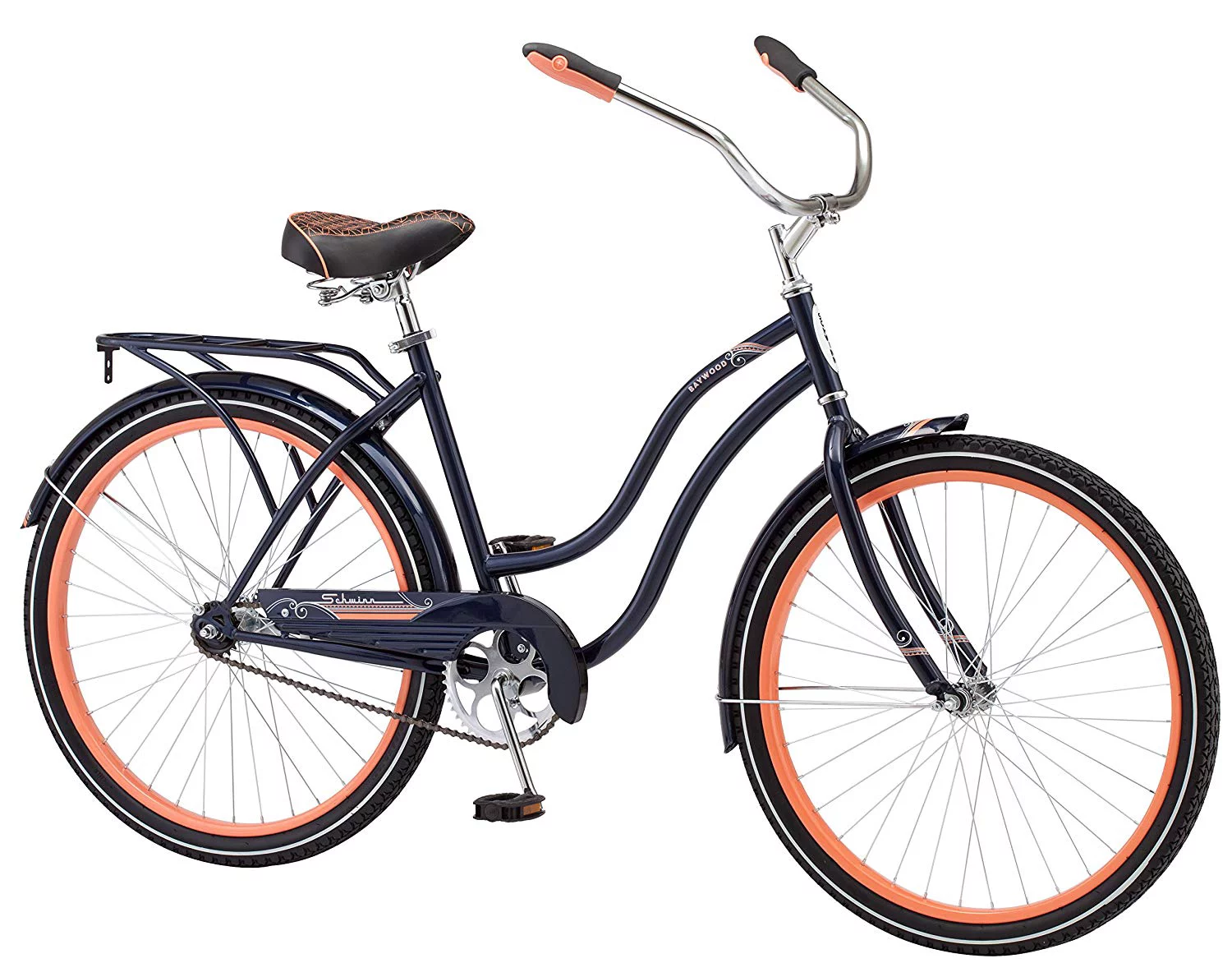 Schwinn Baywood Women’s Cruiser 26 In. Bicycle, Navy Blue