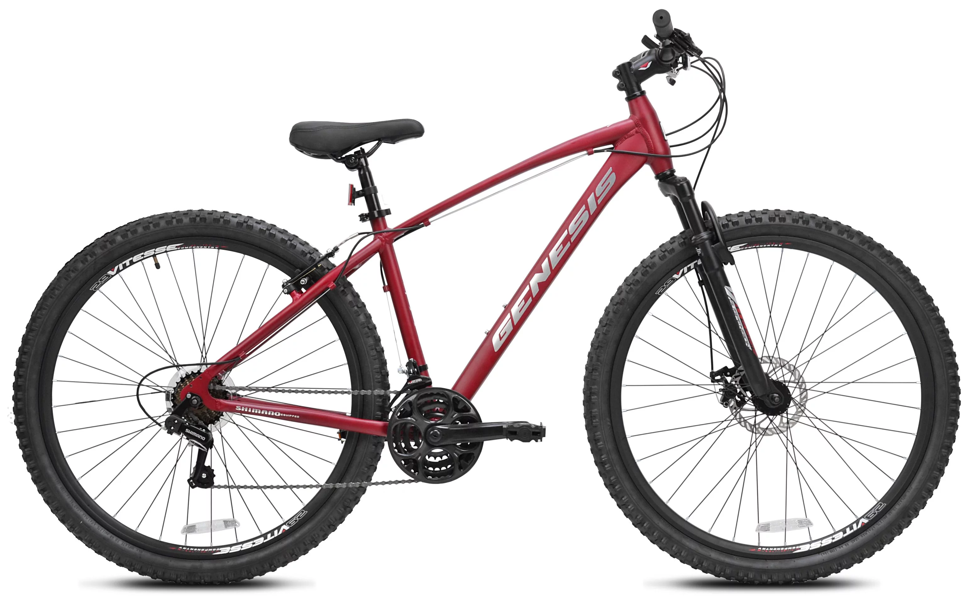 Genesis 29-inch Men’s Silverton Mountain Bicycle, Red