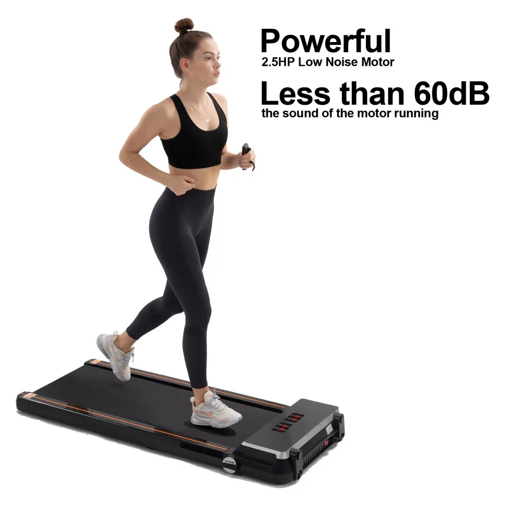 Gzxs 2.5HP Slim Walking Treadmill 265LBS Under Desk Treadmill Electric Treadmill with APP (Installation Free)