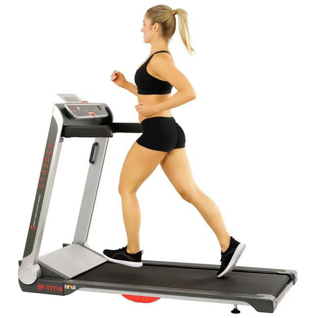 Sunny Health & Fitness 20 in. Strider Treadmill with Wide LoPro Deck