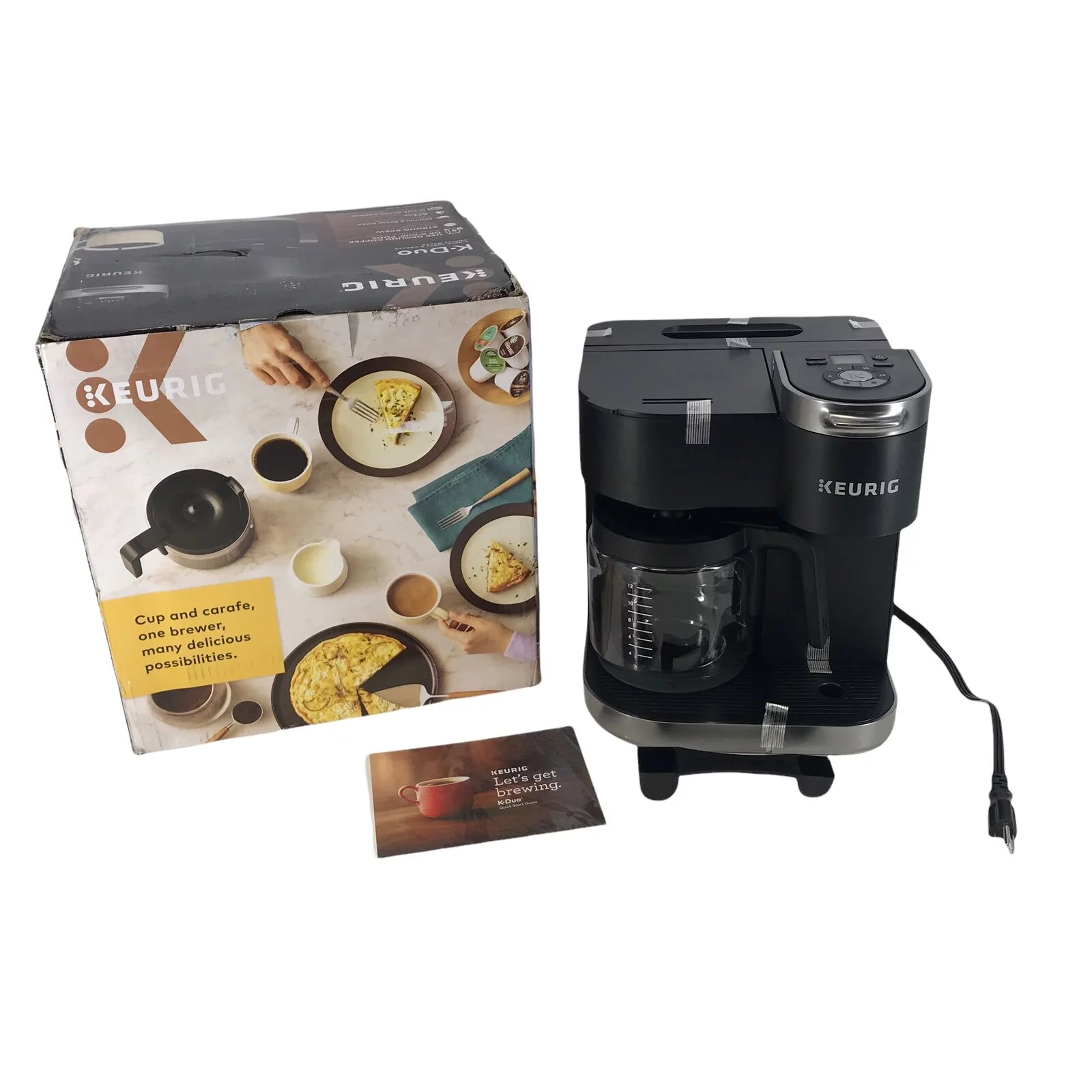 Open Box Keurig K-Duo Coffee Maker 12-Cup & Single-Serve K-Cup Coffee Brewer #NO9837