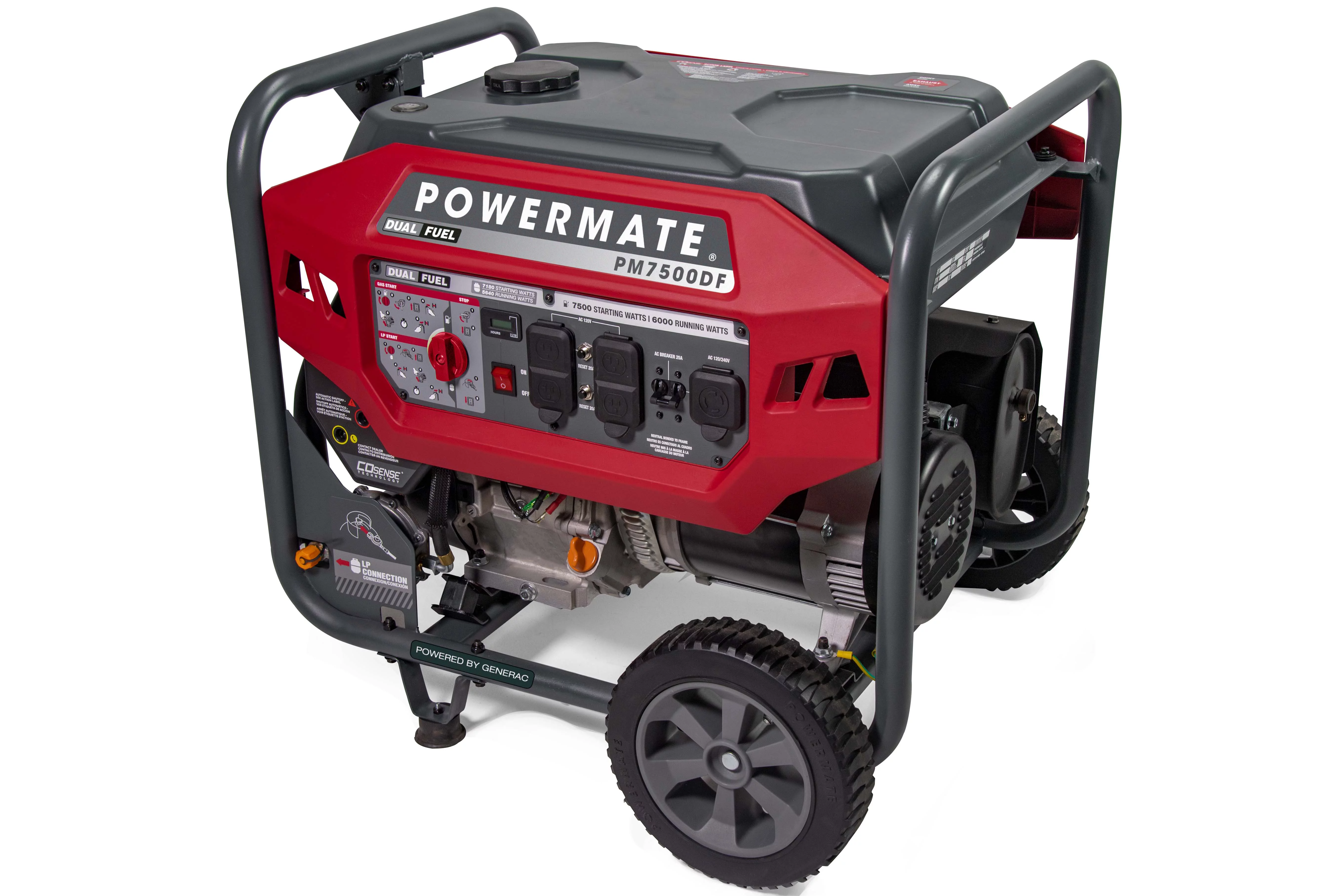 Powermate 7500 Watt Dual Fuel Portable Generator with COSense 49 State CSA