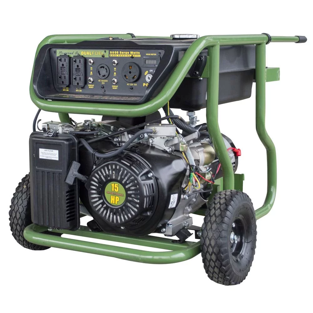 Sportsman 9000 Watt Dual Fuel Generator, Not CARB Compliant