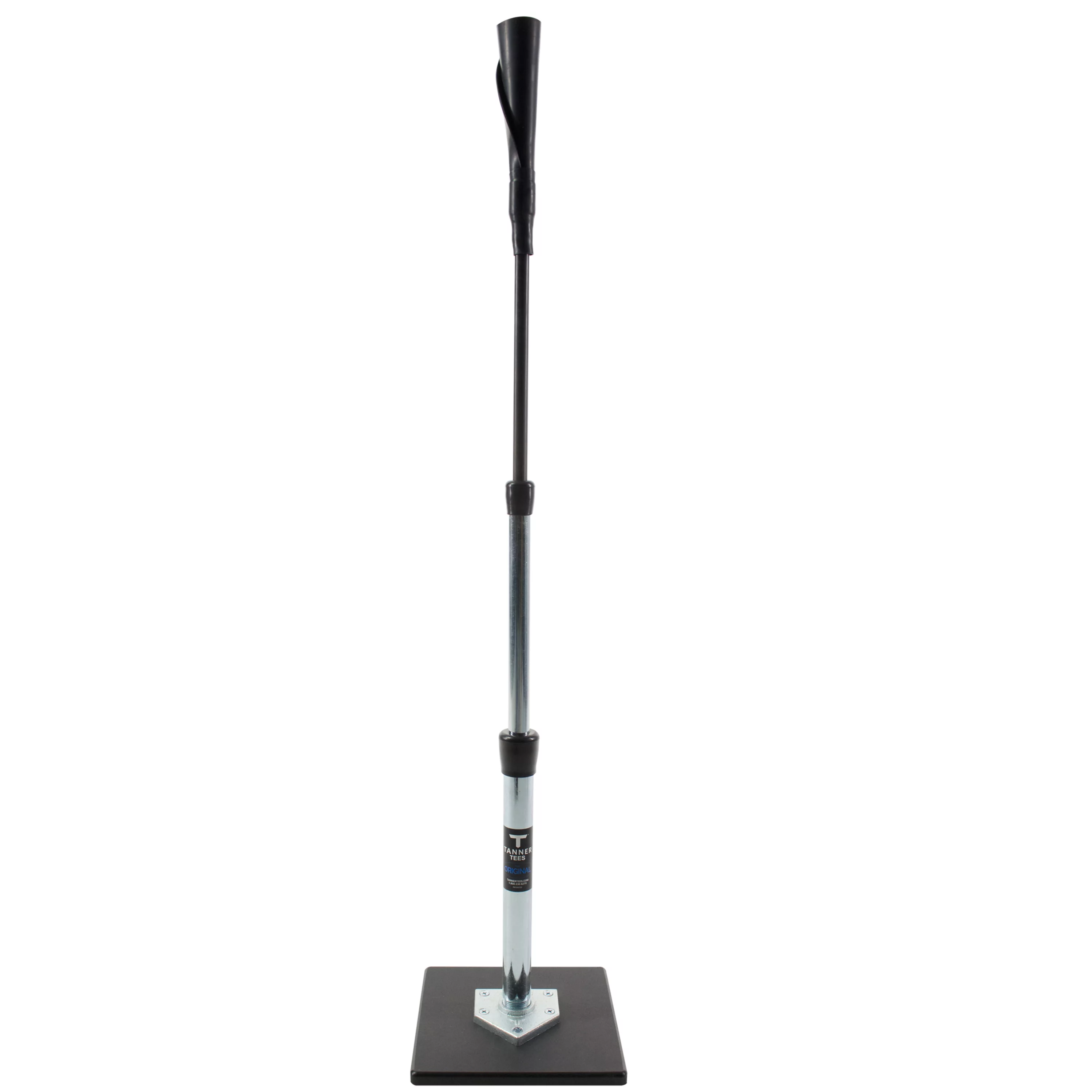 TANNER TEES the Original Premium Baseball/Softball Batting Tee with Tanner Original Base, Patented Hand-rolled Flex Top, and Easy Height Adjustments for Ages 9 & Up