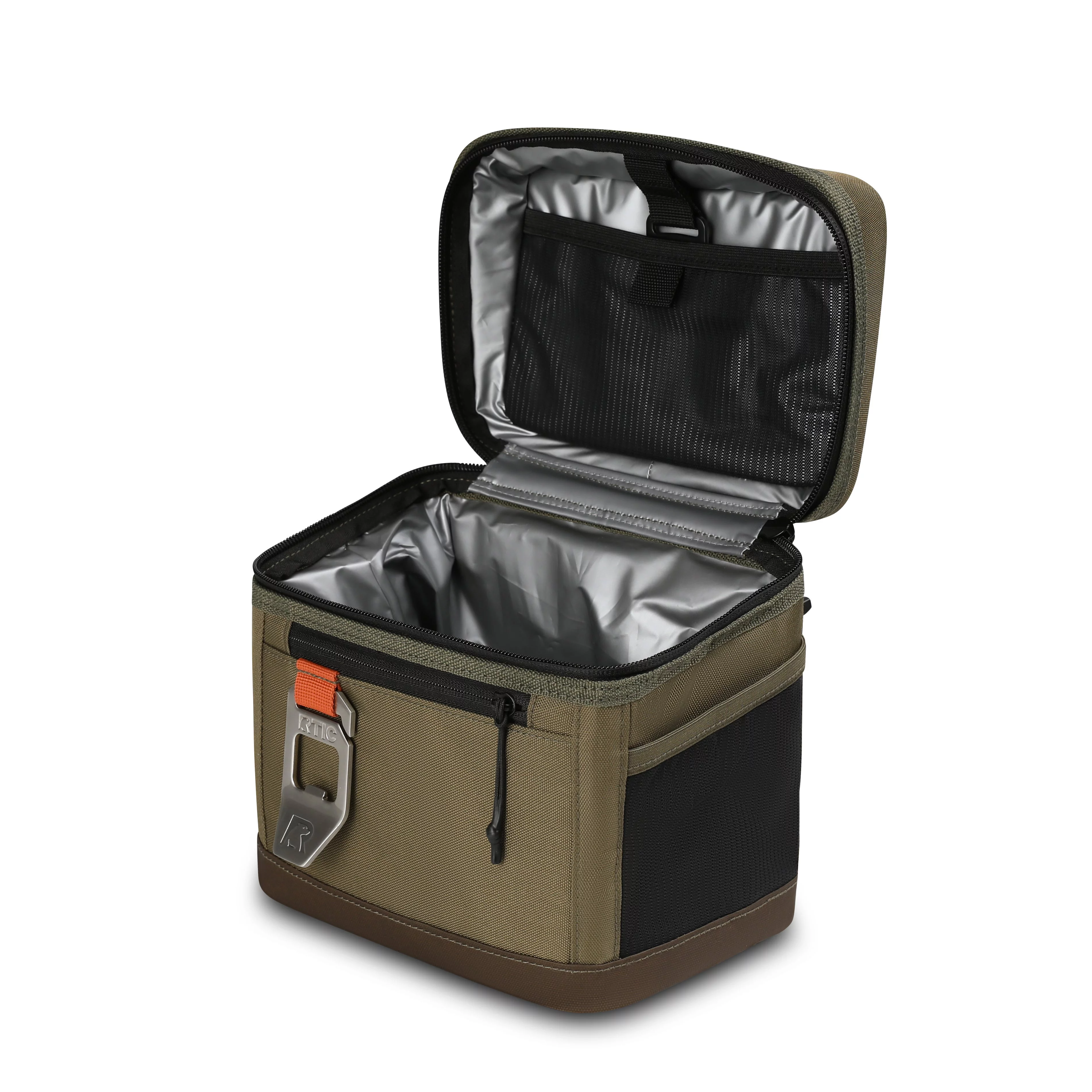 RTIC 6 Can Everyday Cooler, Insulated Soft Cooler with Collapsible Design, Black