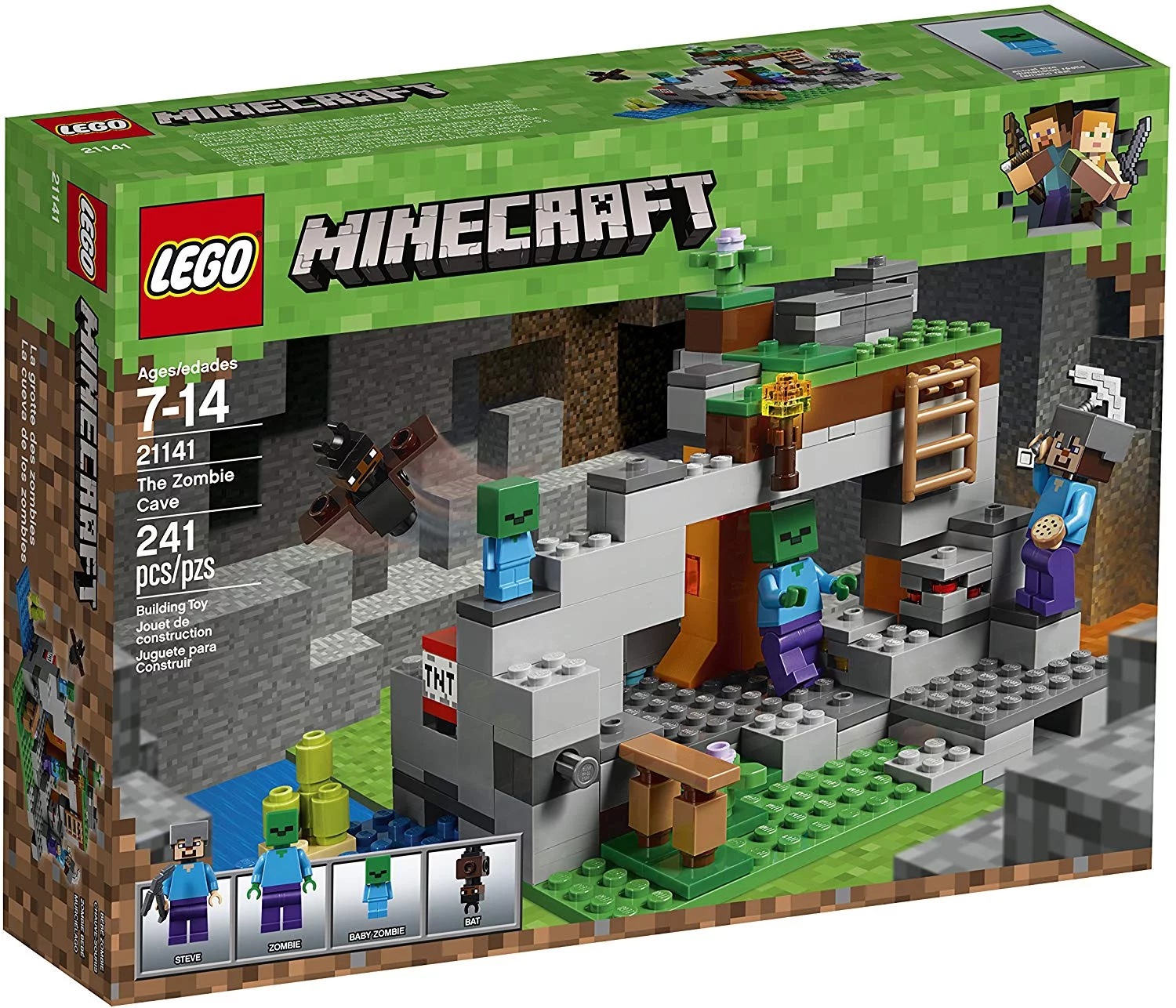 LEGO Minecraft The Zombie Cave 21141 Building Kit (241 Piece)