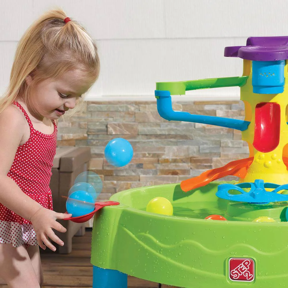 Step2 Busy Ball Green Plastic Water Table for Toddlers