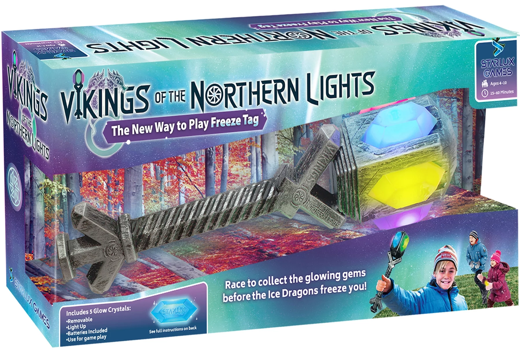 Starlux Game Viking Freeze Tag: Glow in the Dark Board Game and Kids Outdoor Toys for Ages 5+