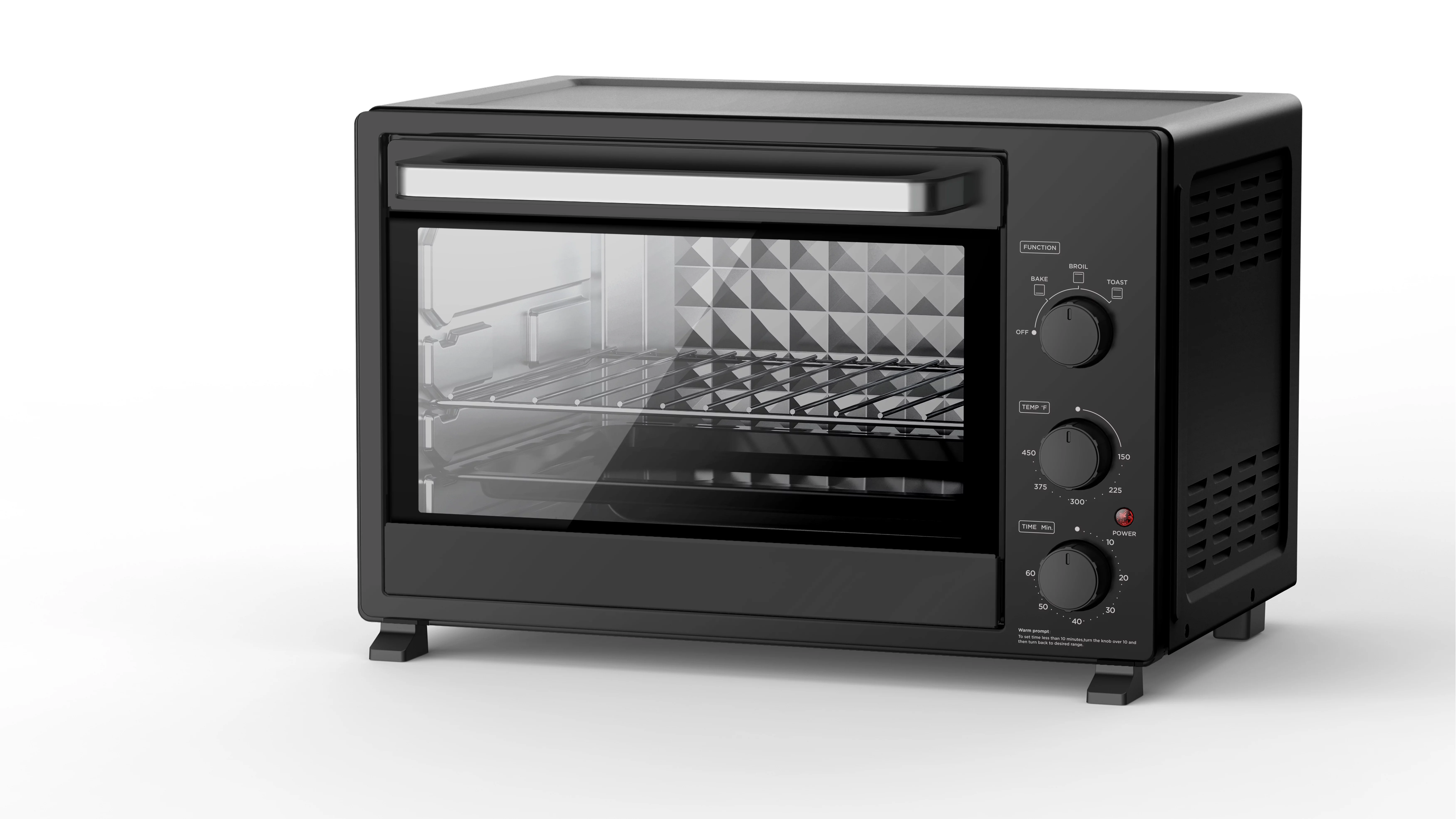 Mainstays XL Toaster Oven, 32L/ 6-Slice Family Size, Black, 1500W