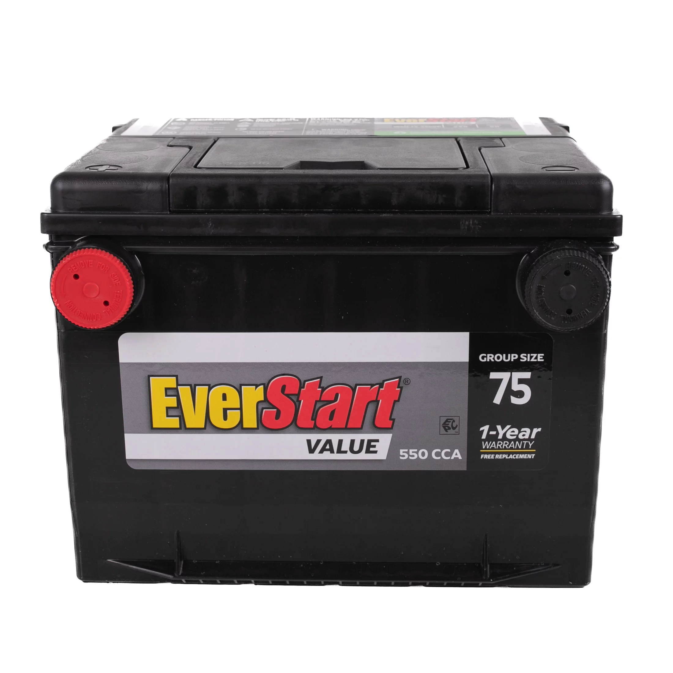 EverStart Value Lead Acid Automotive Battery, Group Size 75 (12 Volt/550 CCA)