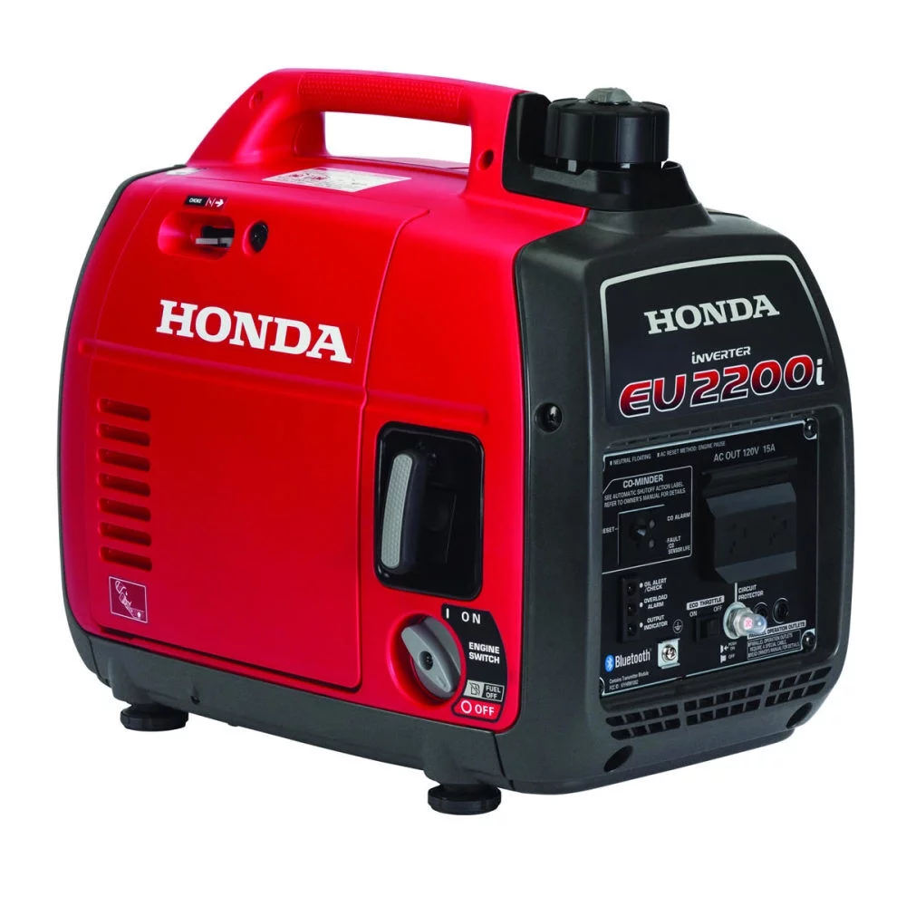 Honda 2200-Watt Remote Stop/Recoil Start Bluetooth Super Quiet Gasoline Powered Inverter Generator with Advanced CO Shutdown