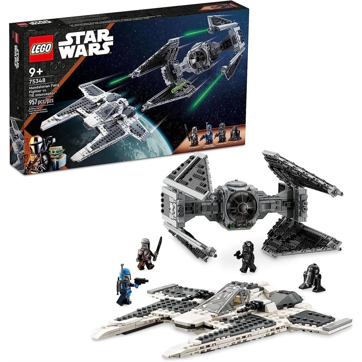 Lego Star Wars Mandalorian Fang Fighter TIE Interceptor 75348