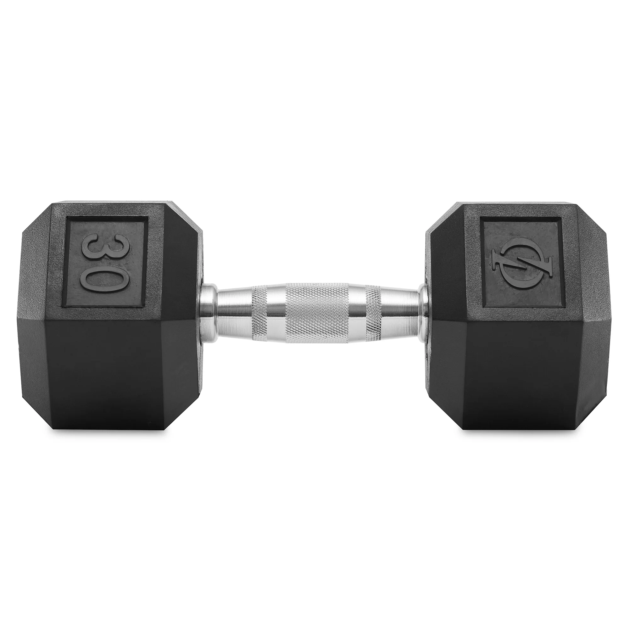 Philosophy Gym Rubber Coated Hex Dumbbell Hand Weight, 45 lbs