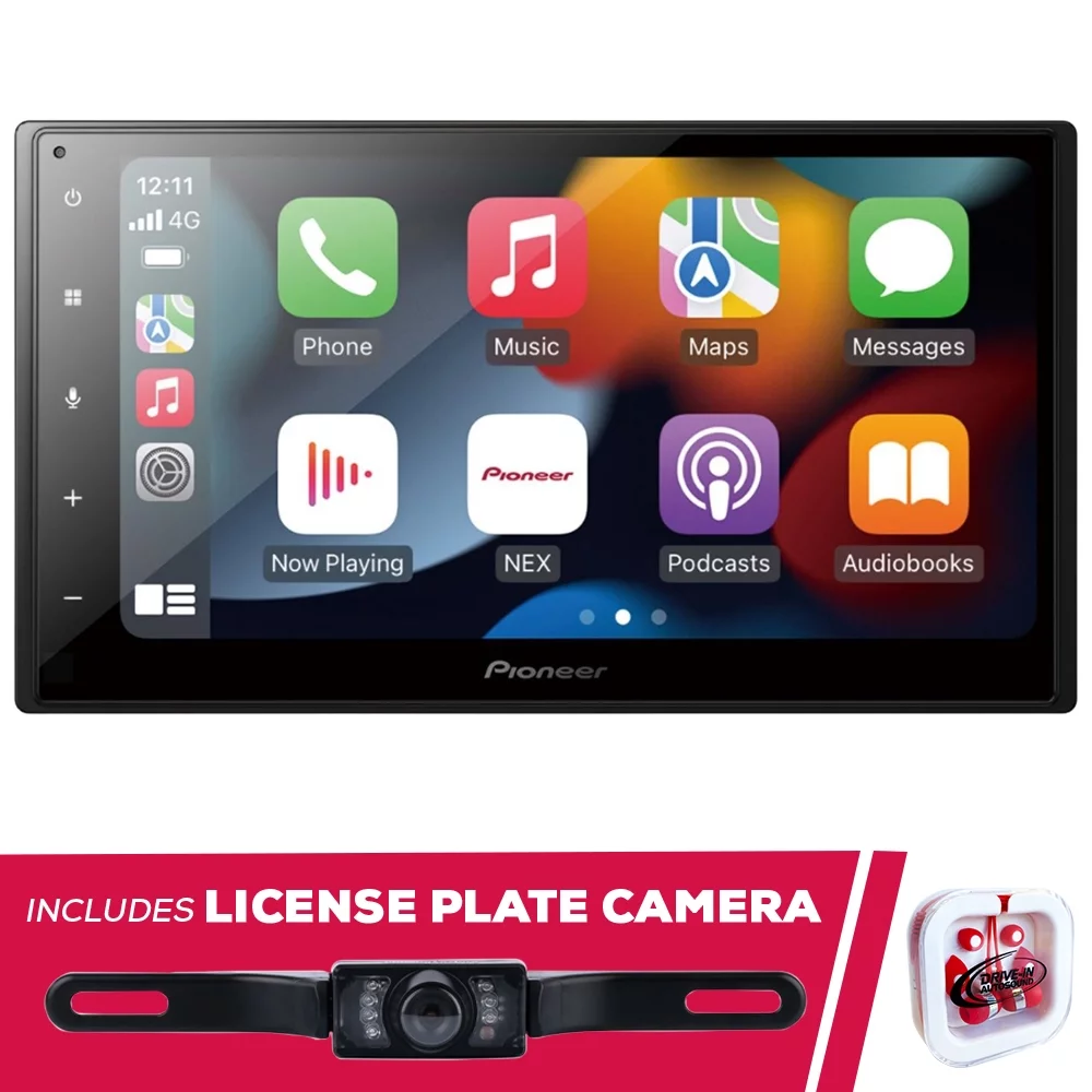 New Pioneer DMH-W2770NEX 6.8″ Multimedia Receiver & WiFi & License Plate Camera