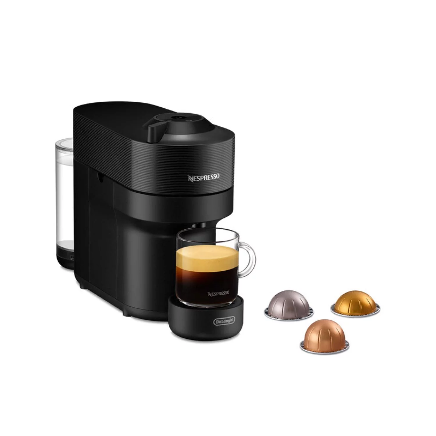 Nespresso Vertuo Pop by De’Longhi Coffee and Espresso Maker with Coffee Tasting Set, Black