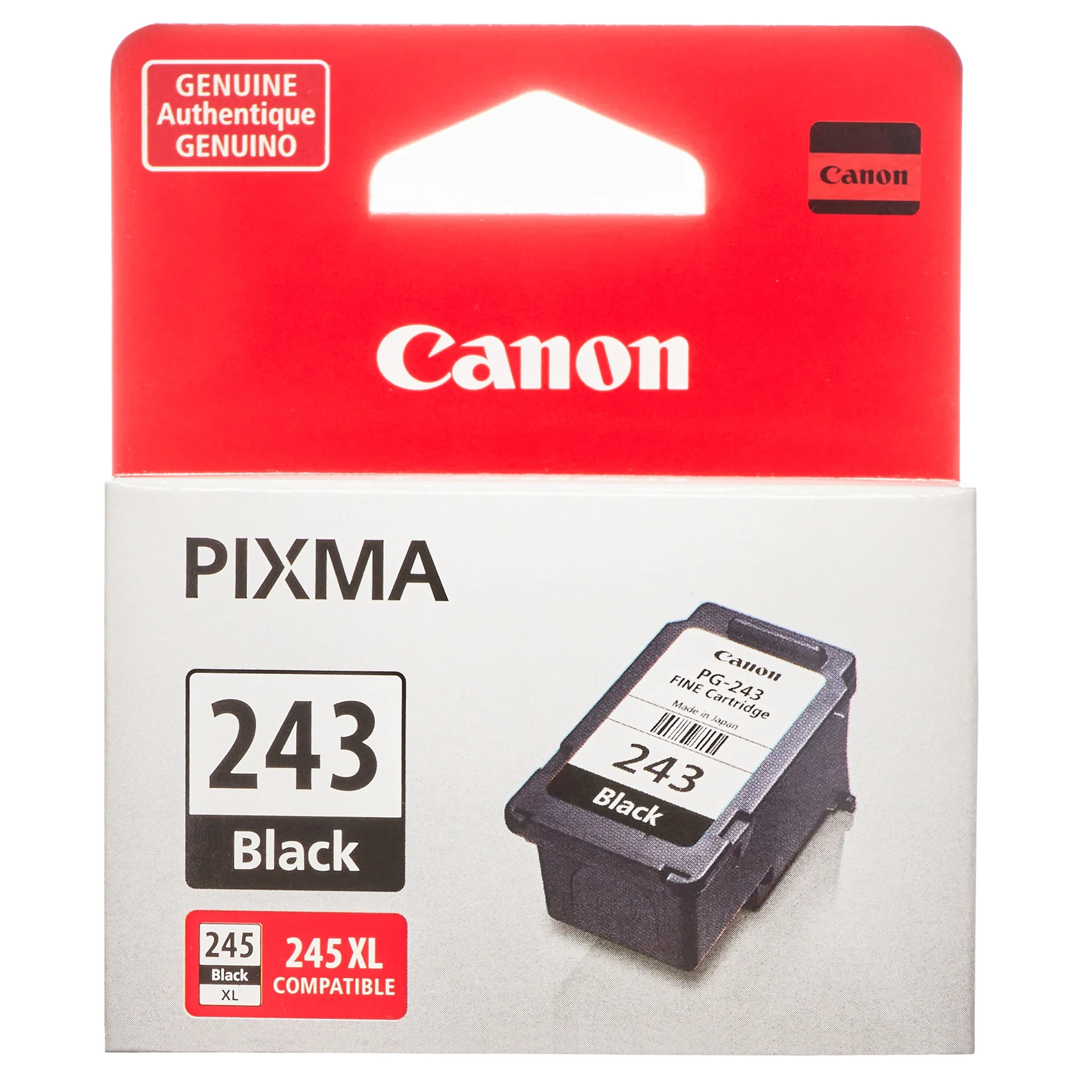 Canon PG-243 Black Ink Cartridge, Pigment-Based Ink