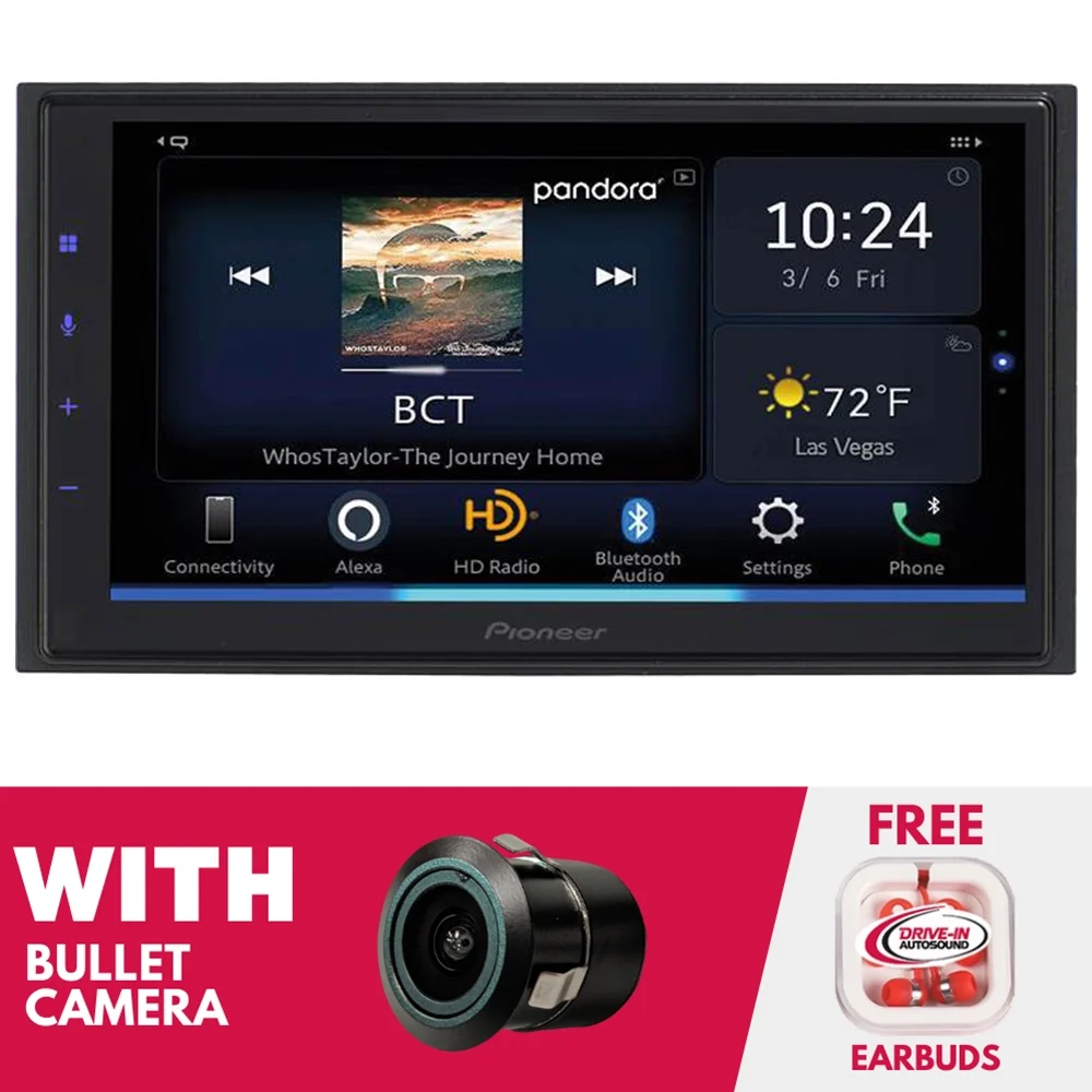 New Pioneer DMH-WC5700NEX 6.8 Inch Digital Multimedia Receiver with Bullet Camera