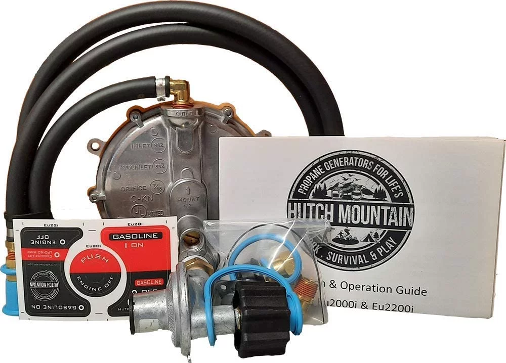 Hutch Mountain Compatible with Honda Eu2200i Propane – Gasoline Natural Gas Trifuel Generator Conversion Kit