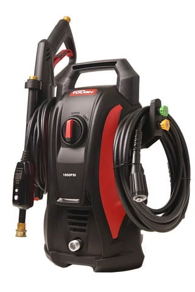 Hyper Tough Electric Pressure Washer 1600 Psi for Household , Great for Cars, Patios, Driveways