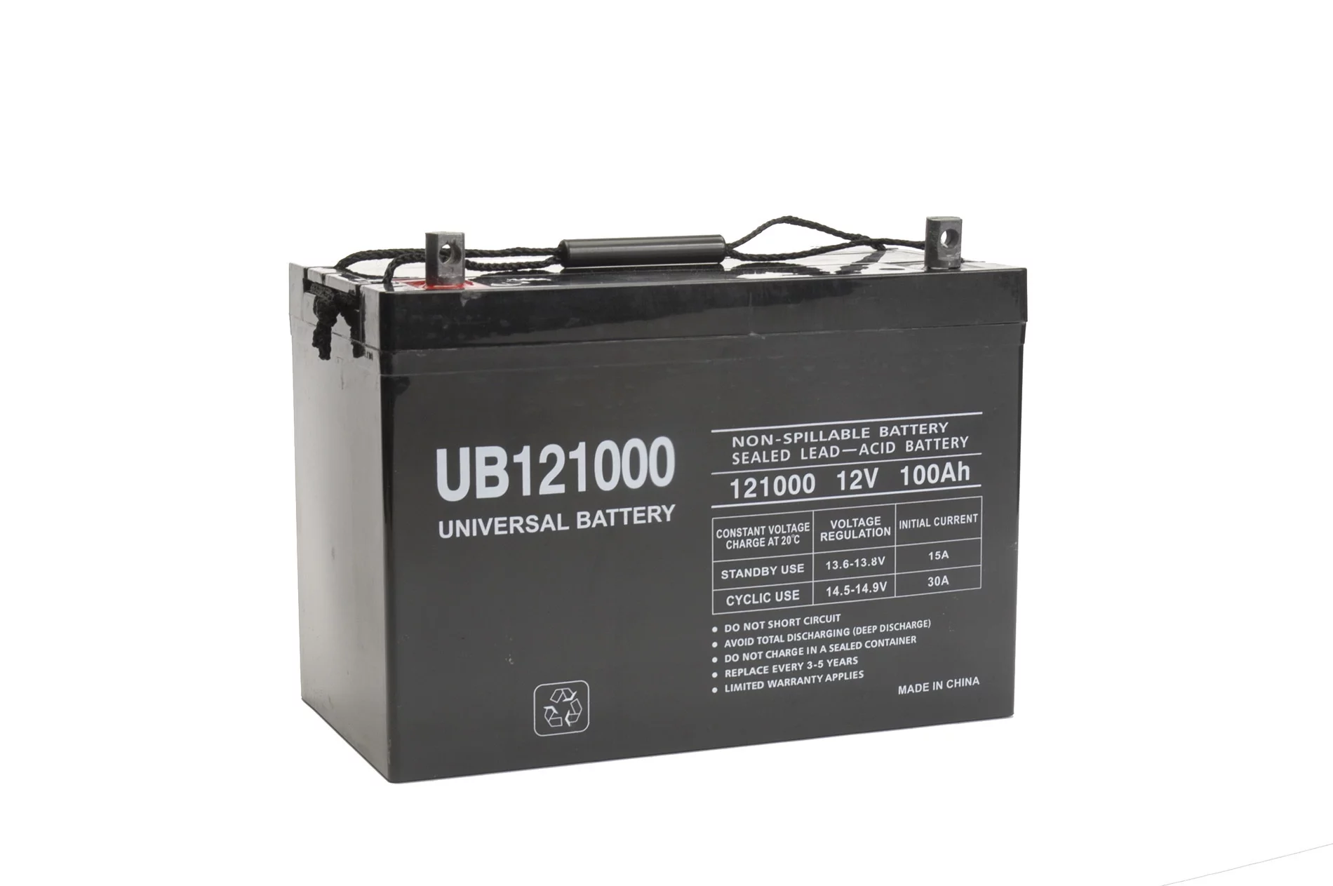 UB121000 12V 100Ah SLA battery 12 VOLT