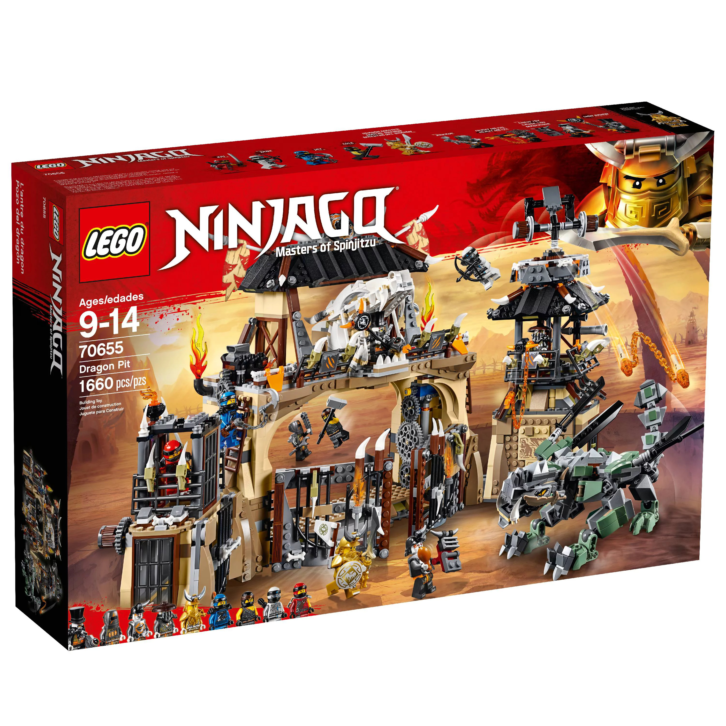 LEGO Ninjago Dragon Pit 70655 Ninja Dragon Building Toy