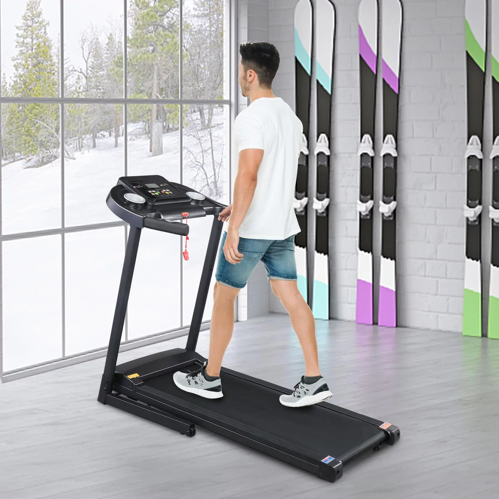 UBesGoo Folding Electric Treadmill Walking Jogging Machine