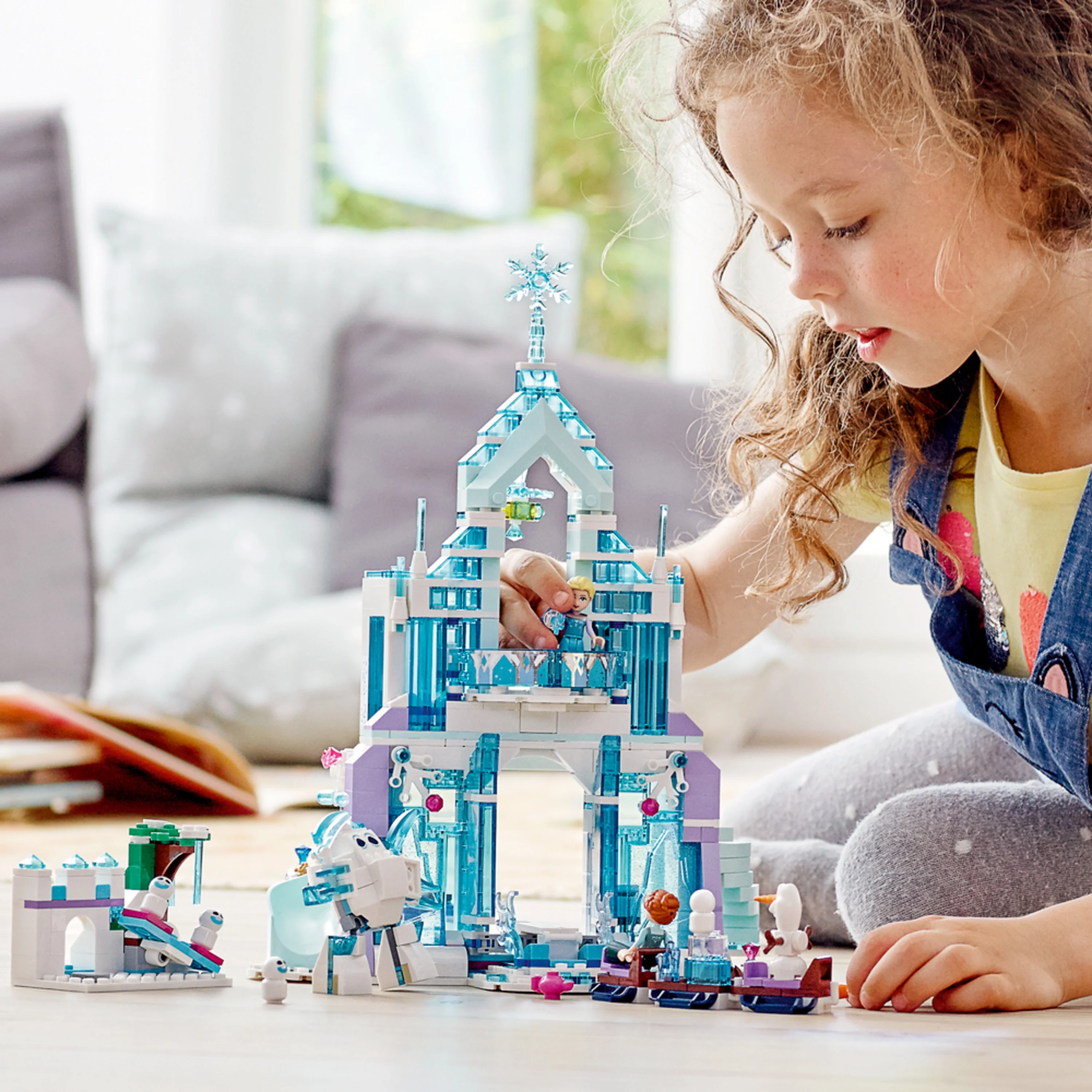 LEGO Disney Princess Elsa’s Magical Ice Palace 43172 Toy Castle Building Kit (701 pieces)