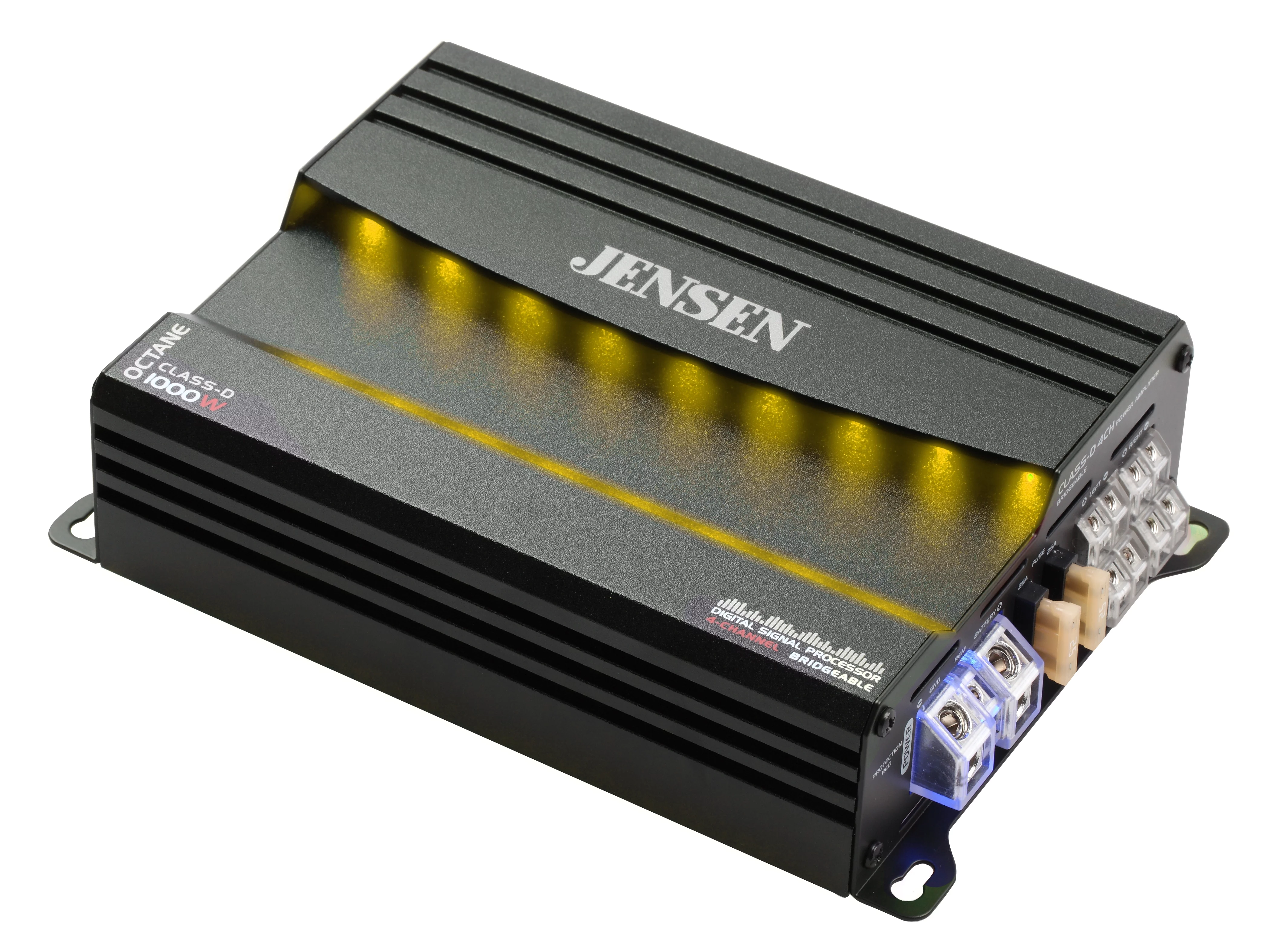 Jensen XDA94RB Class D 4 Channel Bridgeable Amplifier with 80 Watts x 4 RMS and 1000 Watts, New