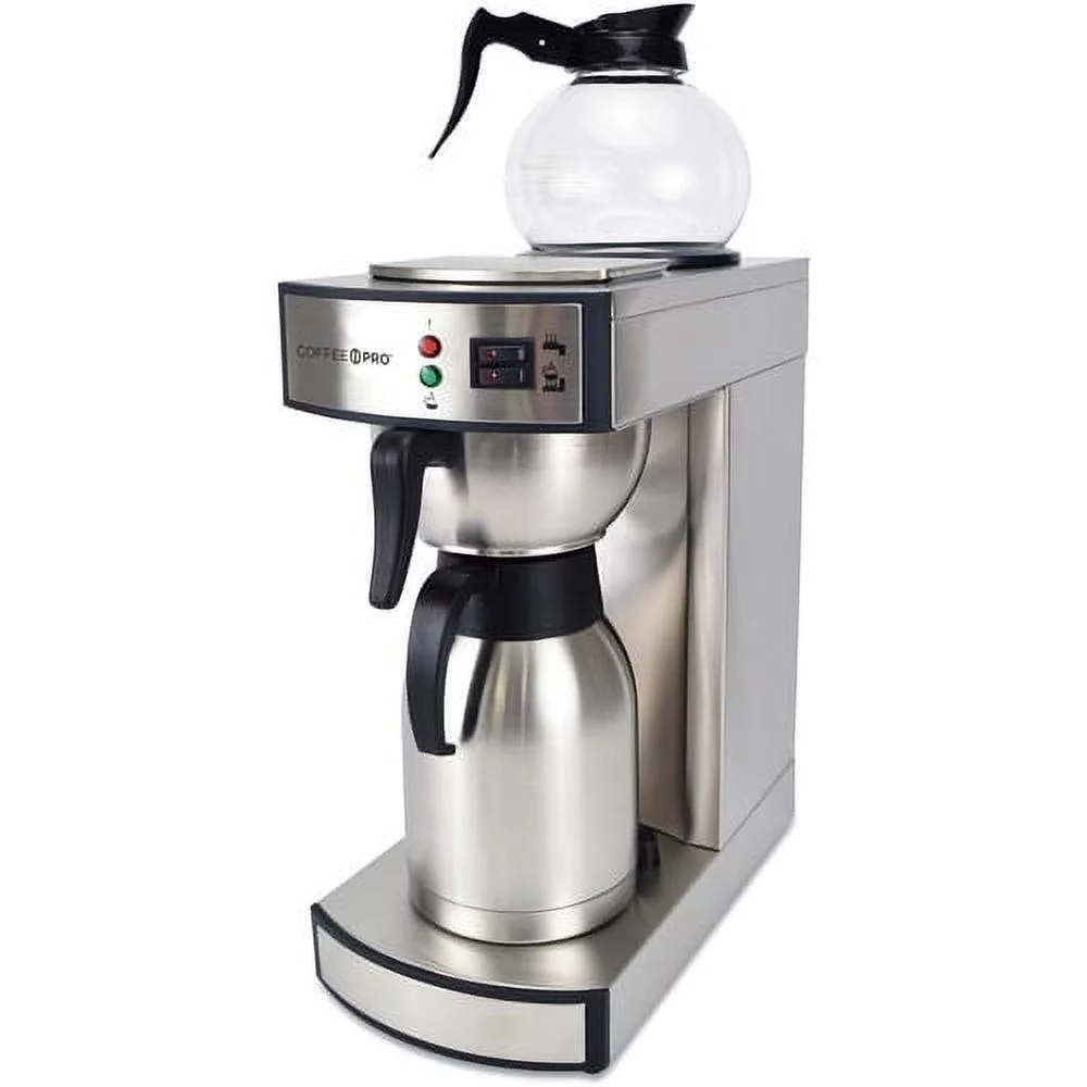 Coffee Pro Commercial Coffeemaker 2.32 quart – Stainless Steel – Stainless Steel