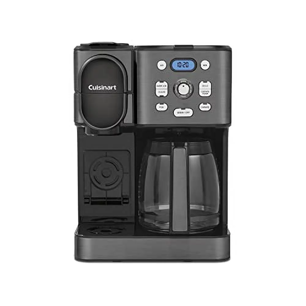 Cuisinart 2-IN-1 Center Combo Brewer Coffee Maker, Black Stainless