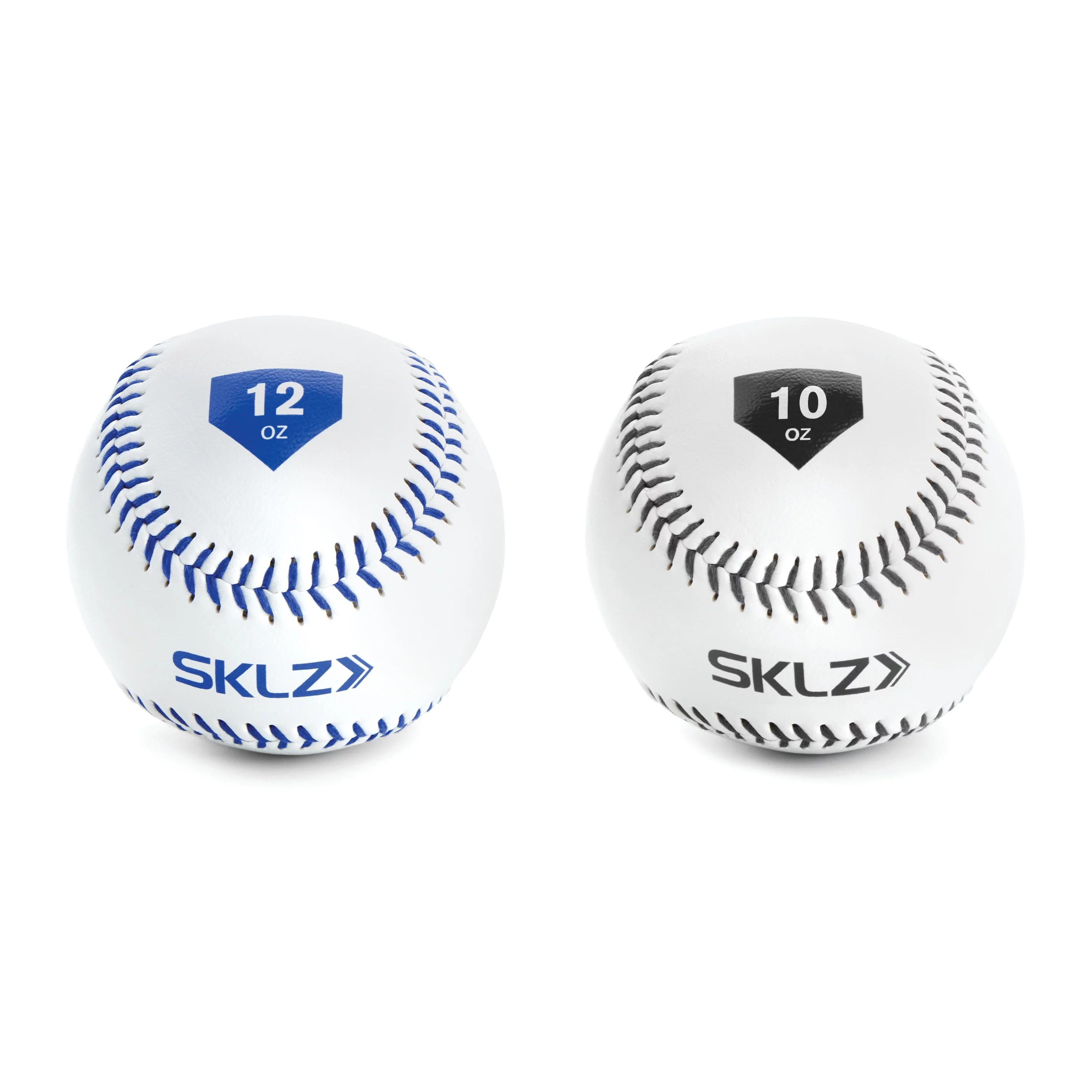 SKLZ Weighted Training Baseballs for Arm Strength Training,10 and 12 OZ, 2 Pack