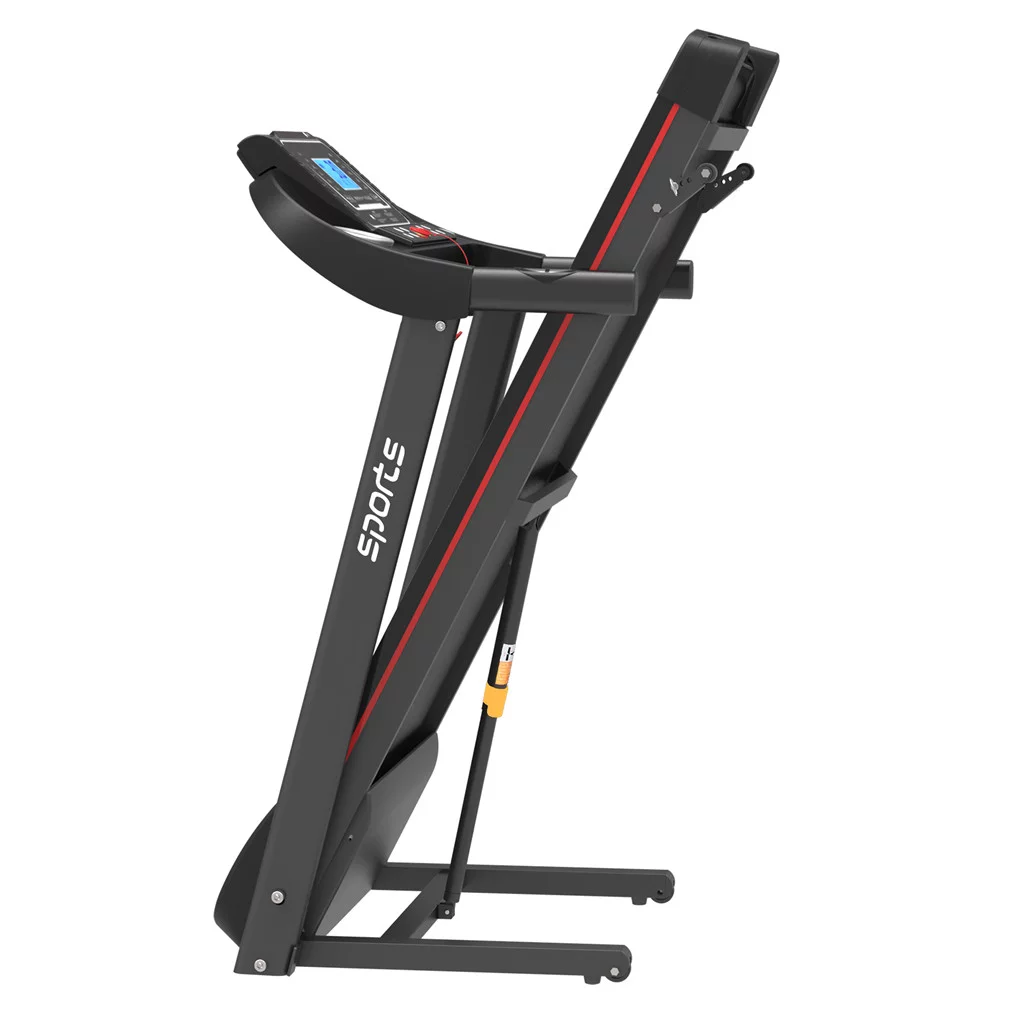 Irene Inevent Exercise Treadmill with LCD Display Running Machine, Foldable 12 Sport Modes for Fitness Equipment for Home