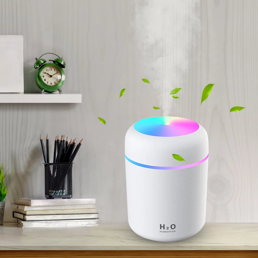 BCOOSS Cool Mist Humidifier for Room Home Baby Air Pure Vaporizer Steam Liquid with Humidifier Filter for Bedroom,White